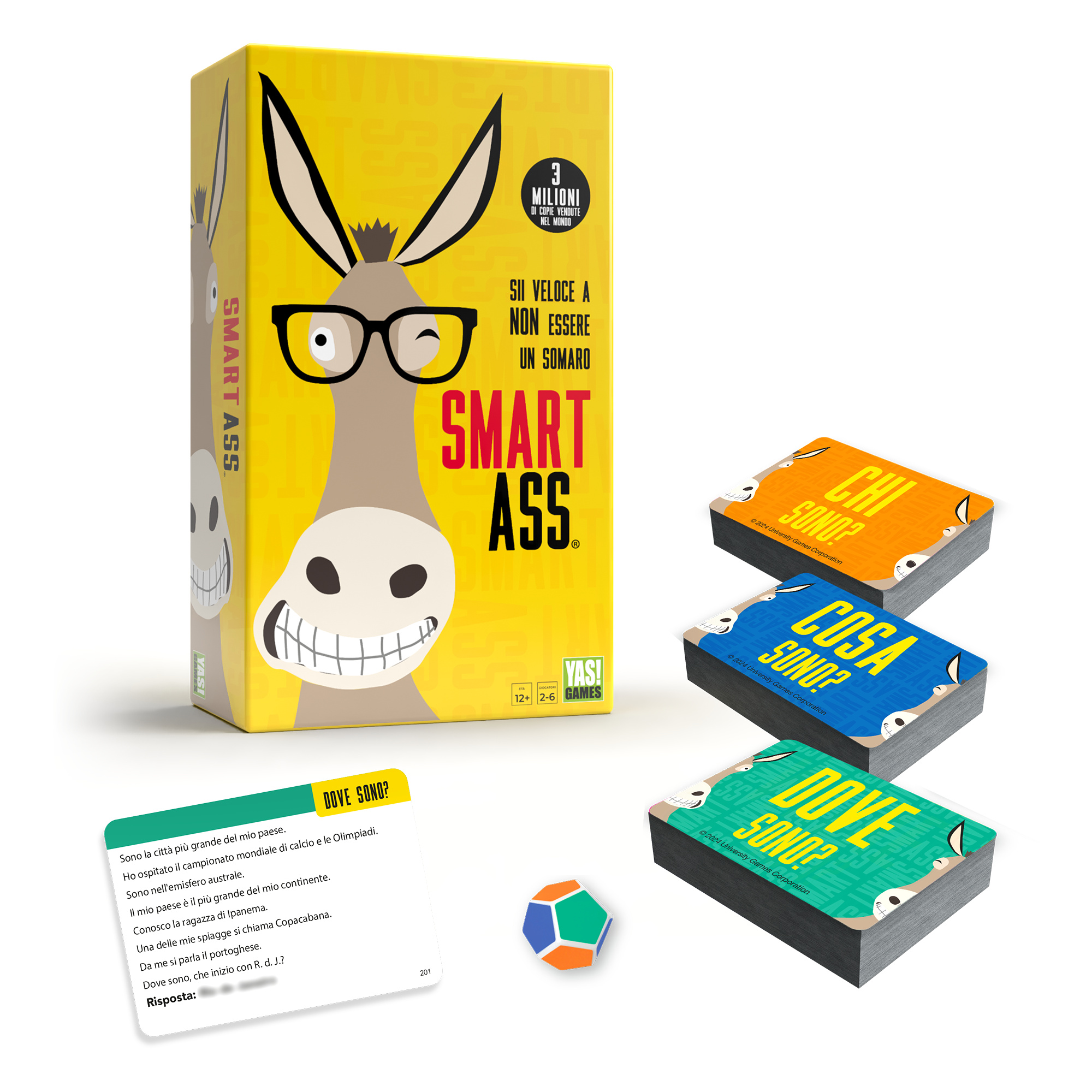 Smart ass yas!games - party game in italiano - 2-6 giocatori - 12+ anni - YAS GAME