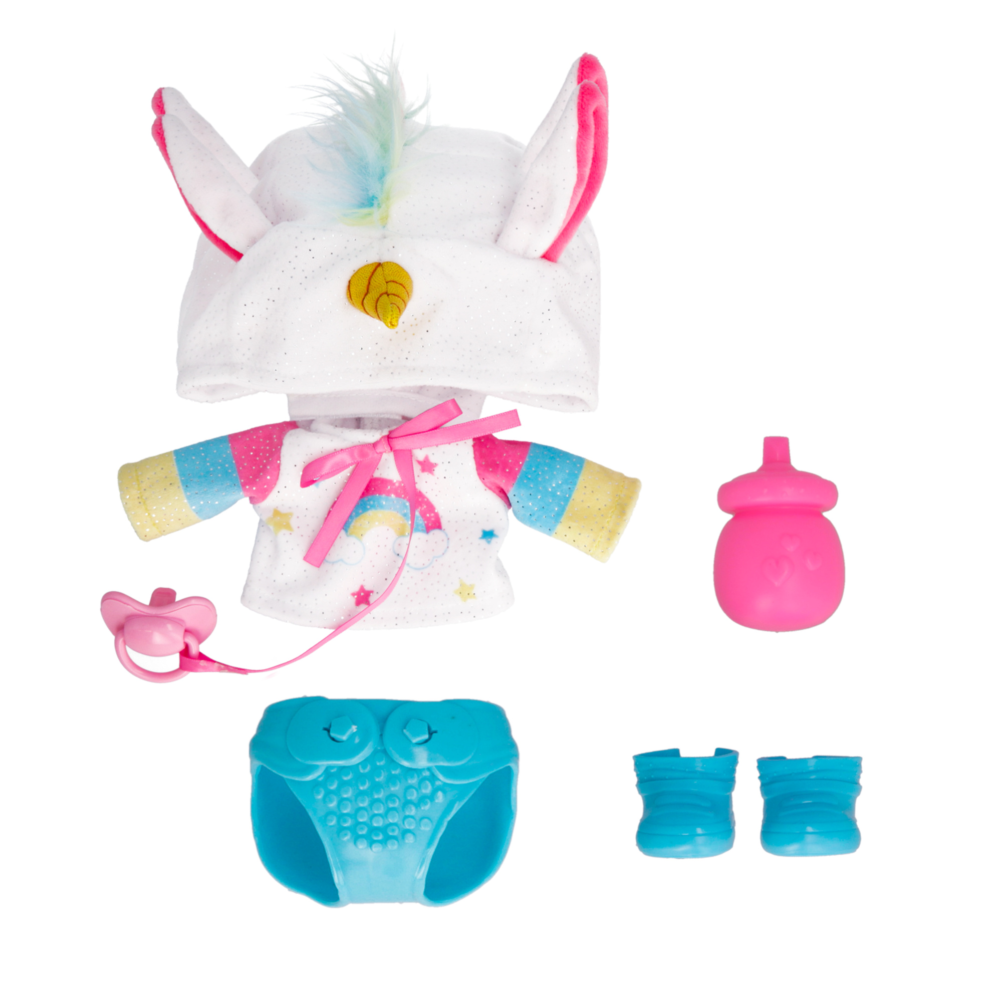 Cry babies daycare dreamy - bambola bebè unicorno con accessori, suoni realistici, piange lacrime vere - CRY BABIES