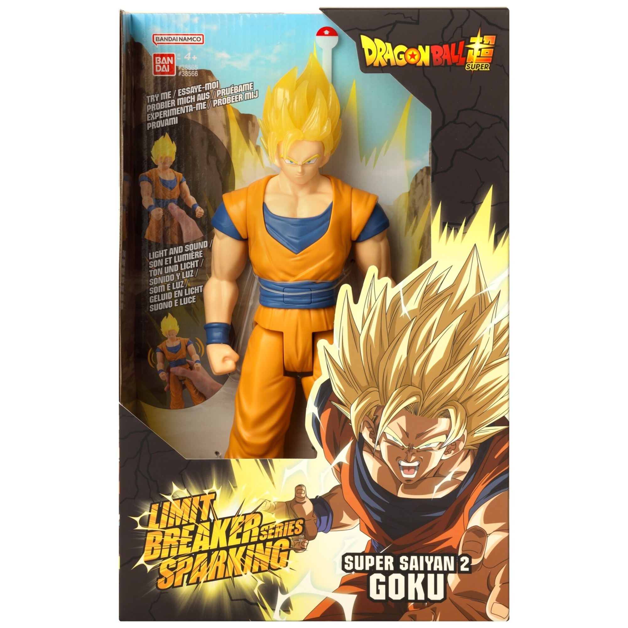 Action figure gigante goku super saiyan 2 - limit breaker sparking con luci e suoni - DRAGON BALL