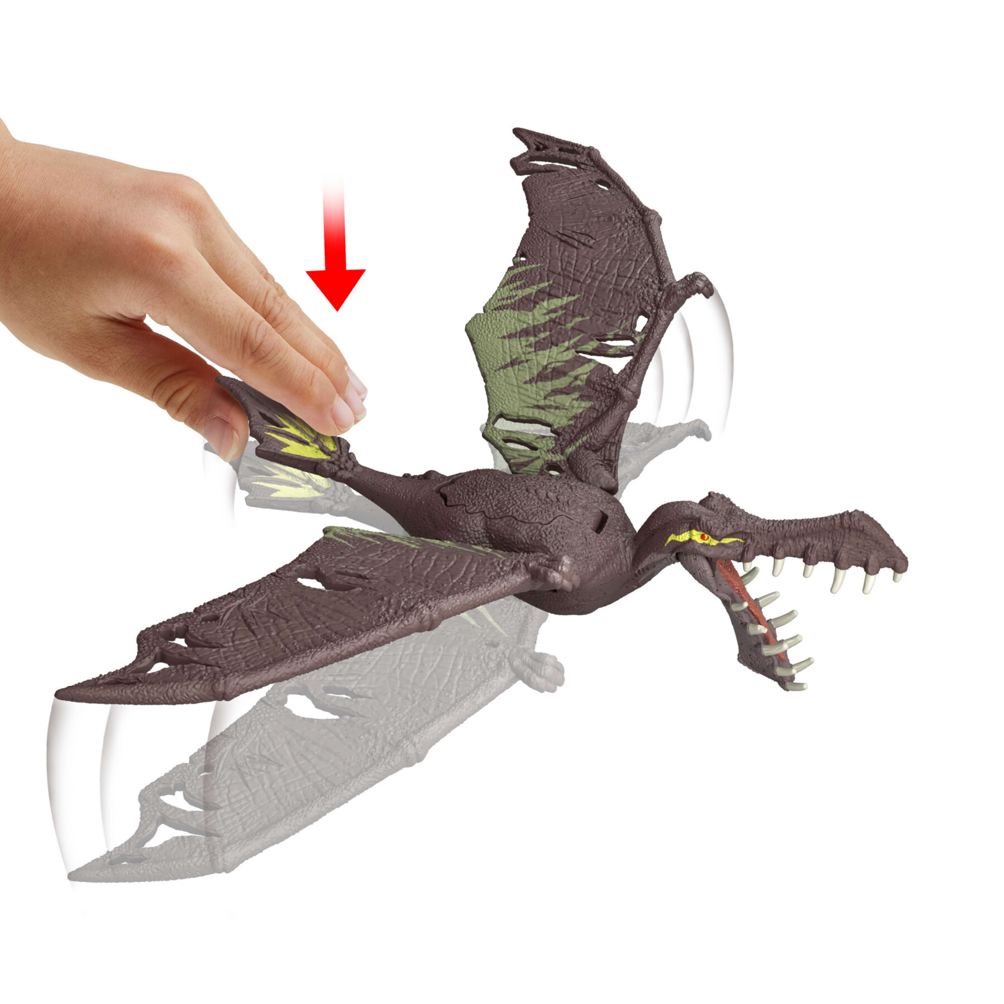 Mattel jurassic world attacco fatale - thapunngaka shawi con articolazioni e azione d'attacco - Jurassic World