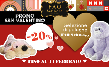 -20% SU UNA SELEZIONE DI PELUCHE FAO SCHWARZ