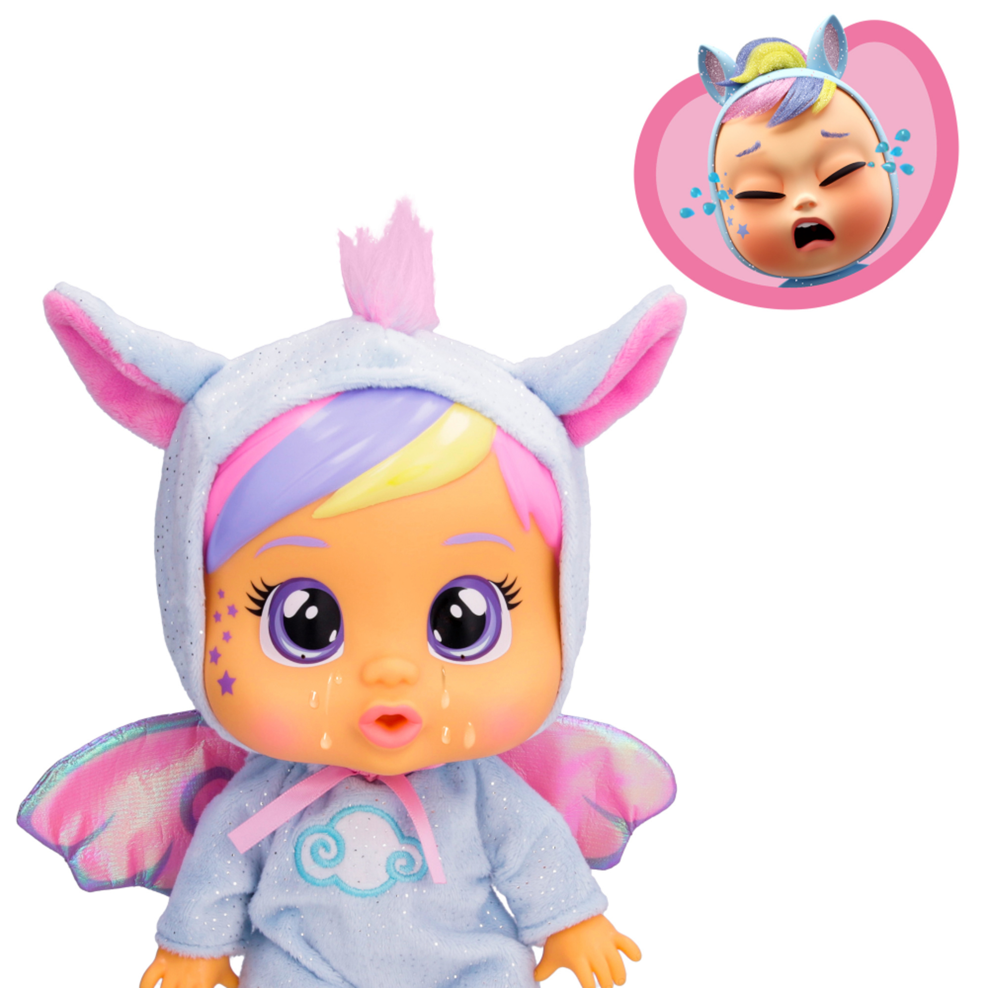 Cry babies loving care dreamy, jenna e hannah, bambola singola assortita con 3 accessori ciascuna, piangono lacrime vere - CRY BABIES