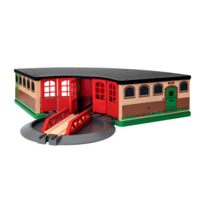 Brio grande deposito per treni - set 2 pezzi - ferrovia in legno - BRIO