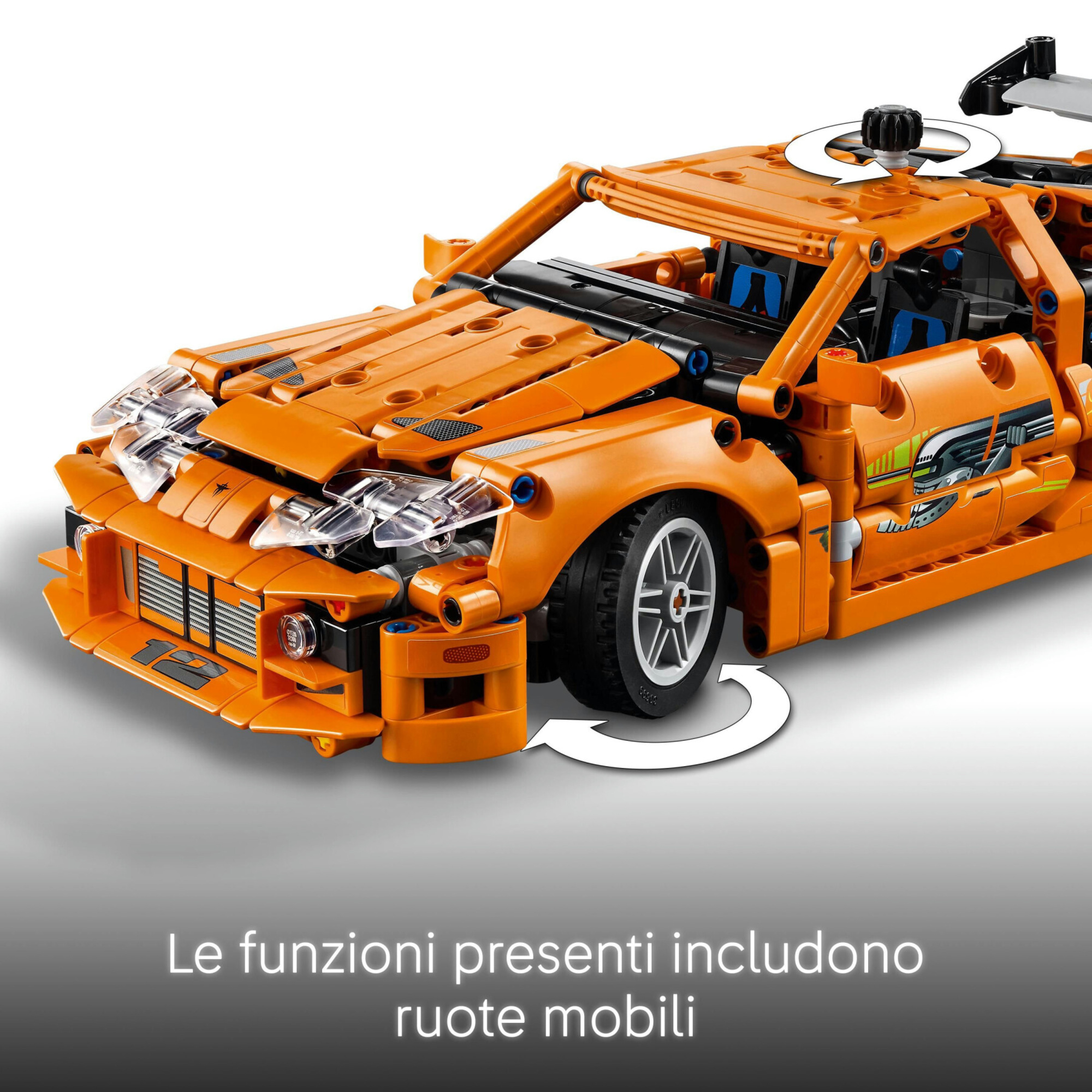 Lego technic 42204 fast and furious toyota supra mk4, macchina giocattolo, motore 6 cilindri e portiere apribili per bambini9+ - LEGO TECHNIC