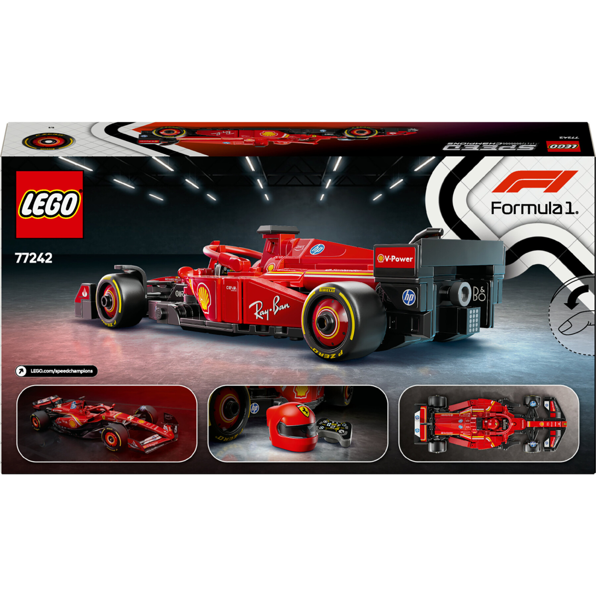 Lego speed champions 77242 auto da corsa ferrari f1 sf-24 giocattolo da collezione con minifigure formula 1 per bambini 10+ - LEGO SPEED CHAMPIONS