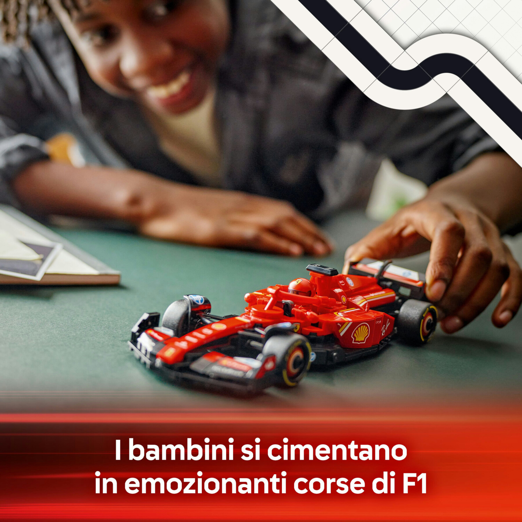 Lego speed champions 77242 auto da corsa ferrari f1 sf-24 giocattolo da collezione con minifigure formula 1 per bambini 10+ - LEGO SPEED CHAMPIONS