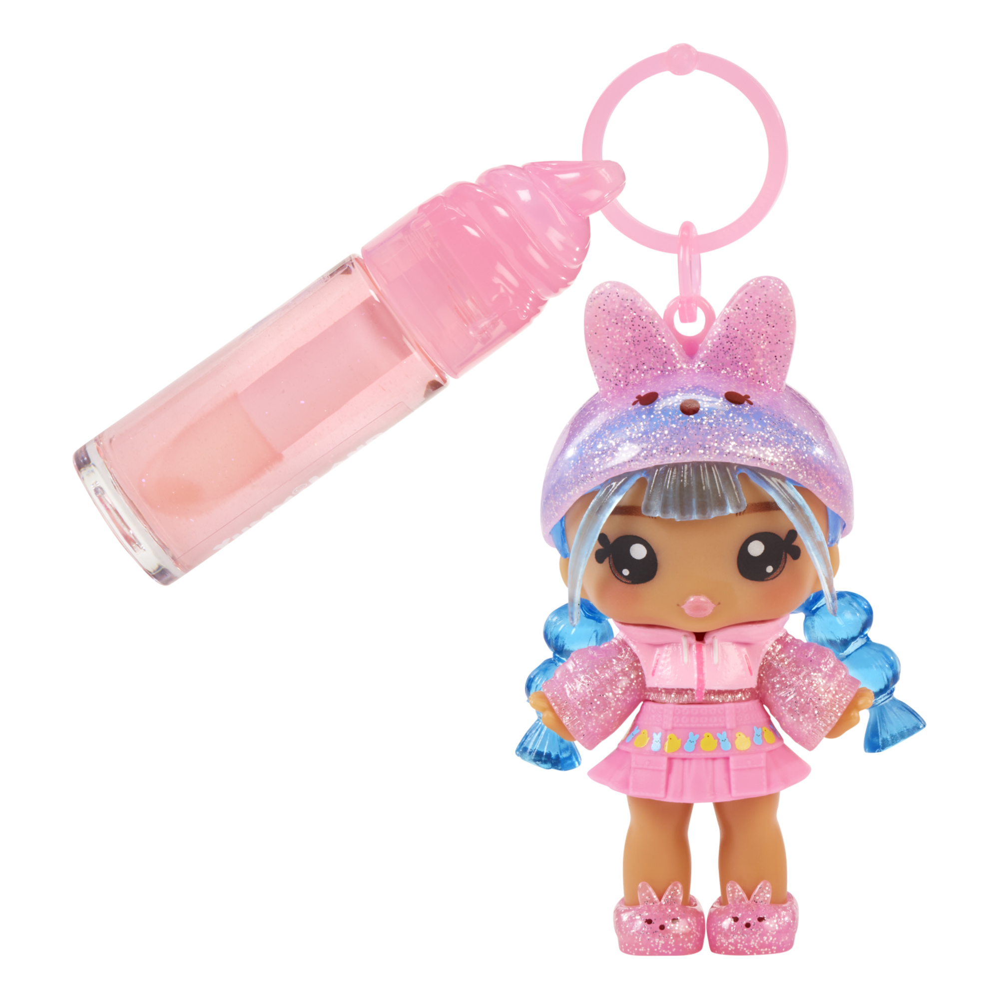 Yummiland x peeps – bambola singola assortita profumata con kit di lucidalabbra fai da te – 2 modelli assortiti venduti separatamente - YUMMILAND