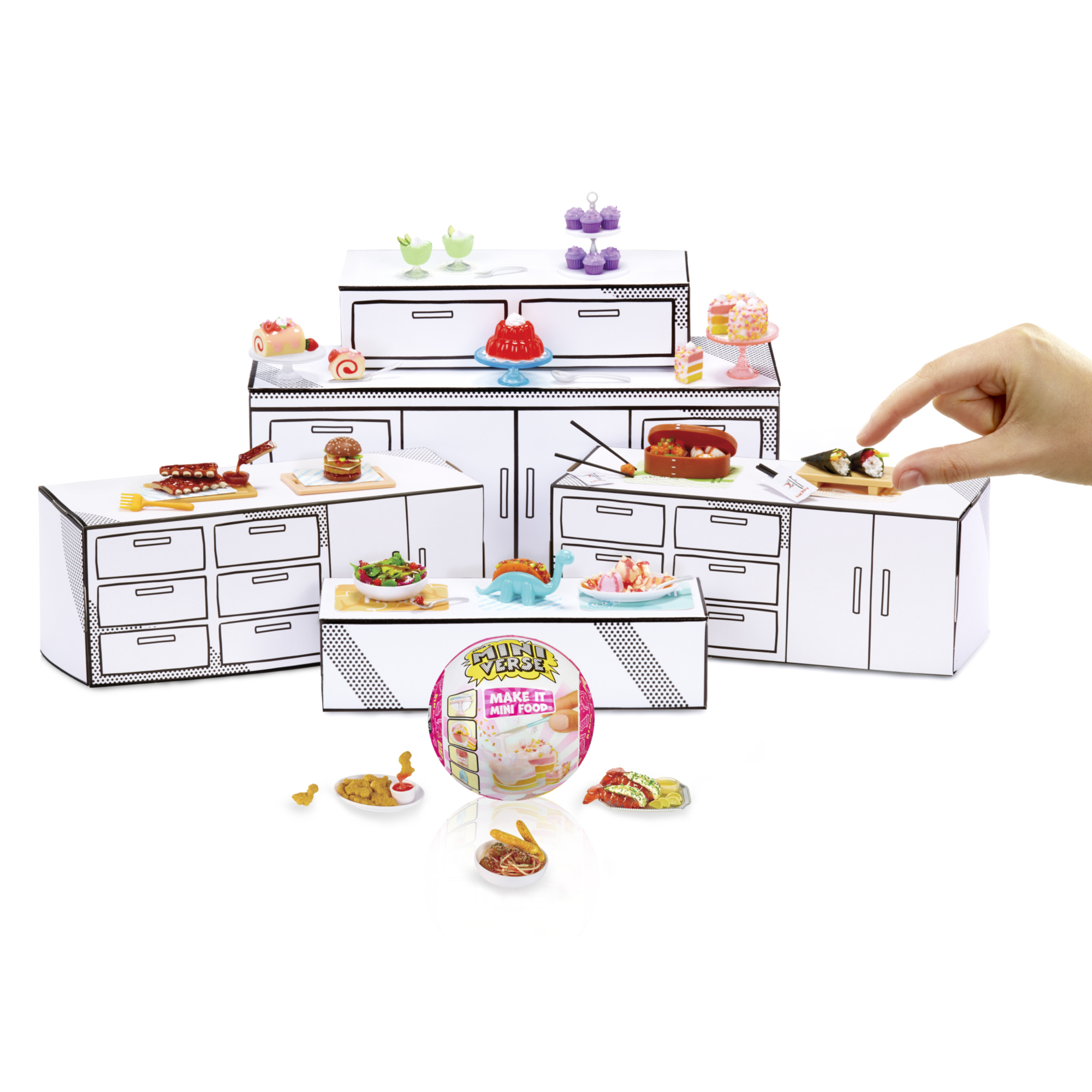 Miniverse make it mini food di mga - diner serie 3 - mini oggetti da collezione in una confezione sorpresa - gioco in resina fai-da-te - MINIVERSE MGA