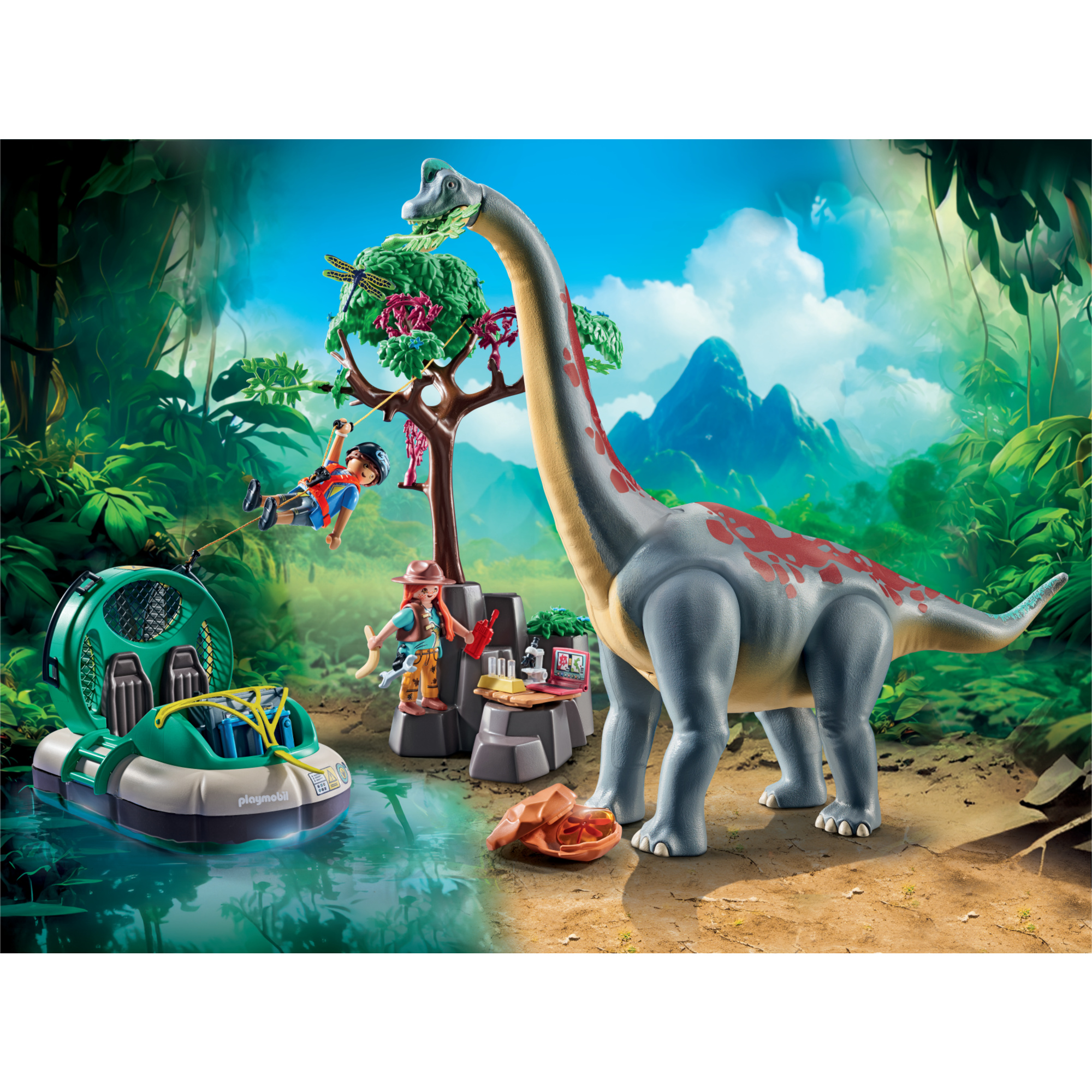 Playmobil dinos 71819 alla ricerca del brachiosauro - 4+ anni - Playmobil