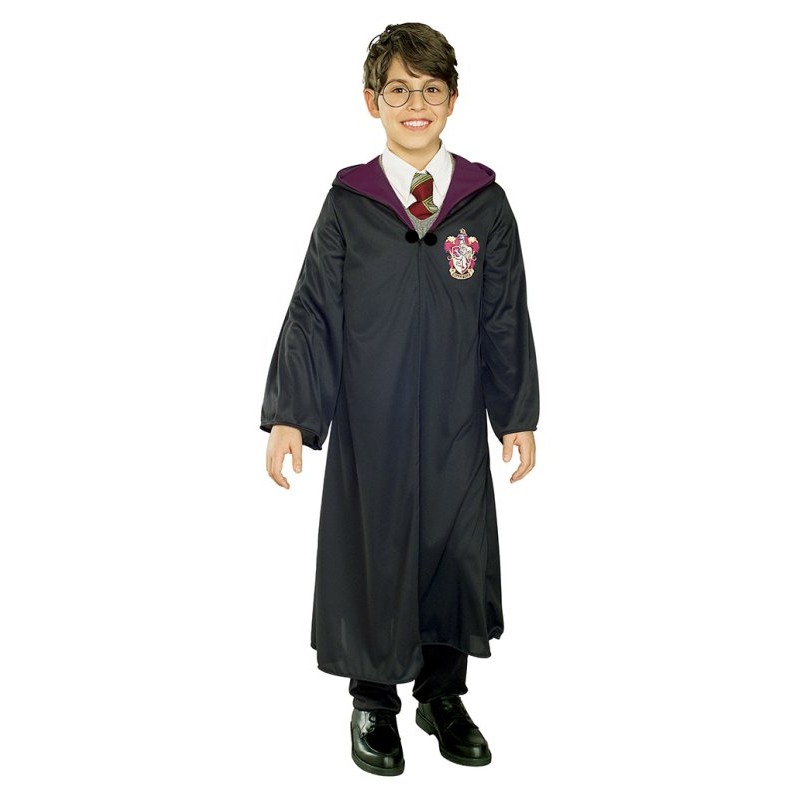 Costume harry potter per bambini - tunica nera con stemma grifondoro - Harry Potter, RUBIE'S