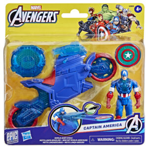 Avengers personaggio capt america e moto 10cm - Avengers