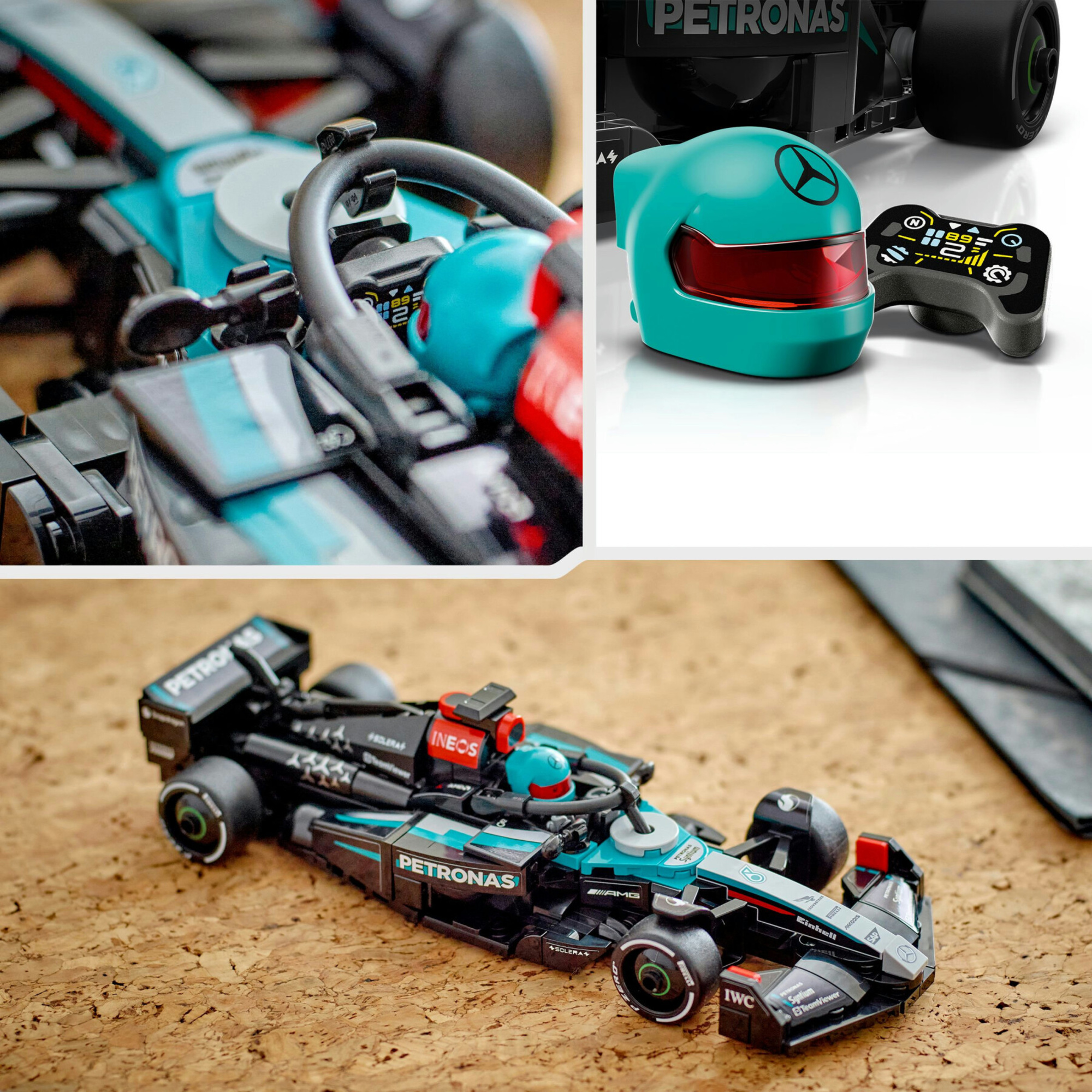 Lego speed champions 77244 auto da corsa mercedes-amg petronas f1 w 15 macchina giocattolo da collezione con pilota, bambini10+ - LEGO SPEED CHAMPIONS