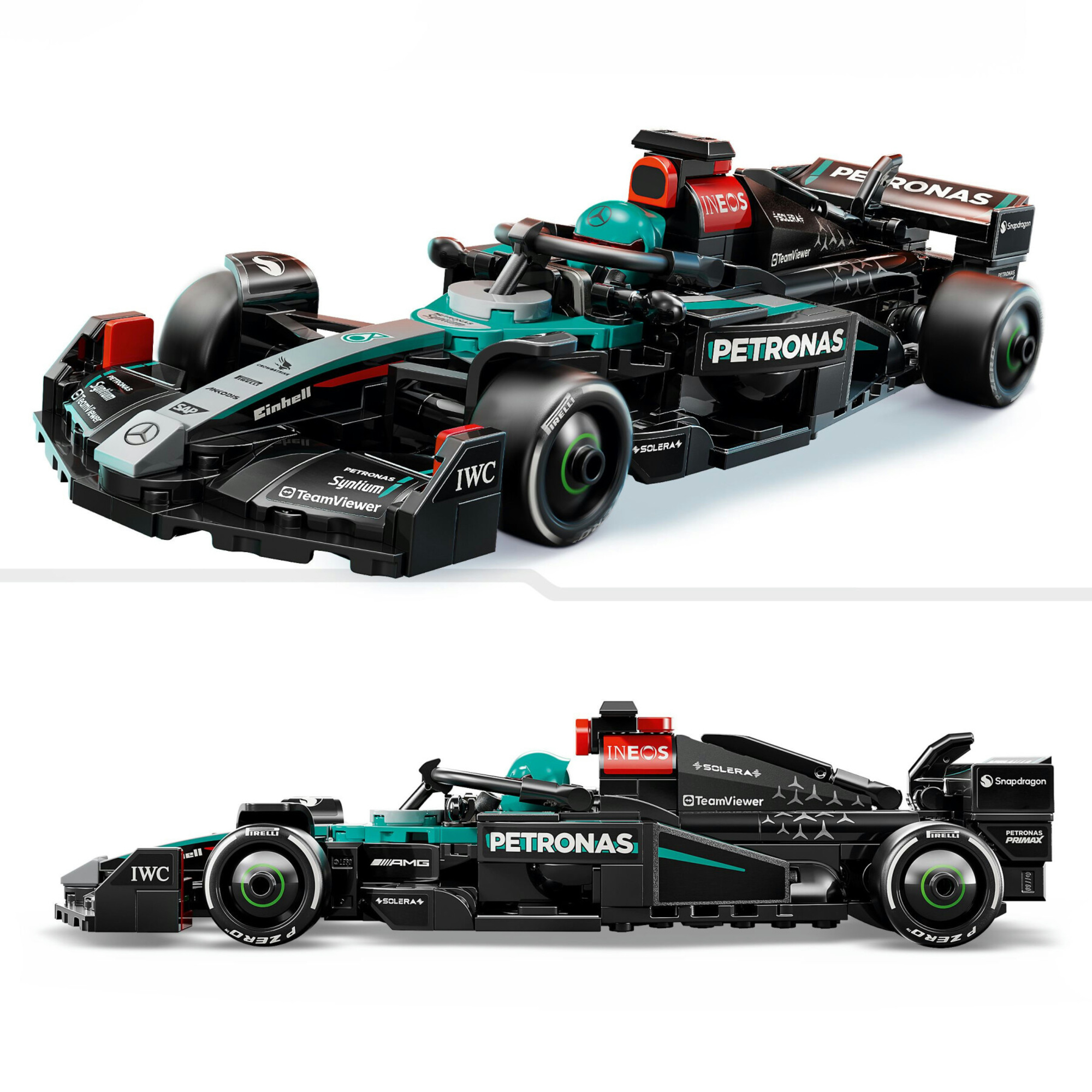 Lego speed champions 77244 auto da corsa mercedes-amg petronas f1 w 15 macchina giocattolo da collezione con pilota, bambini10+ - LEGO SPEED CHAMPIONS