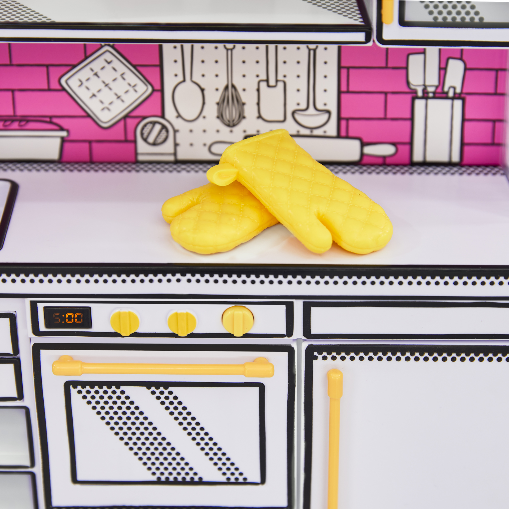 Mga's miniverse make it mini kitchen - gioco con cucina fai-da-te, luce uv, ricetta misteriosa - MINIVERSE MGA