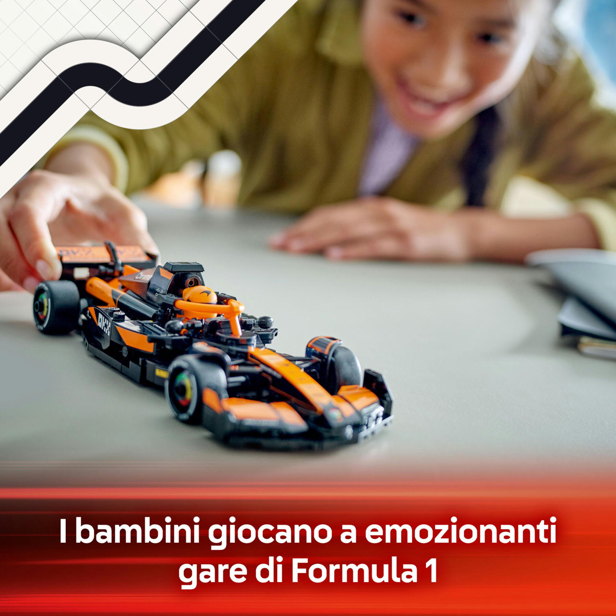 Lego speed champions 77251 auto da corsa mclaren f1 team mcl38 macchina giocattolo da collezione con minifigure per bambine10+ - LEGO SPEED CHAMPIONS