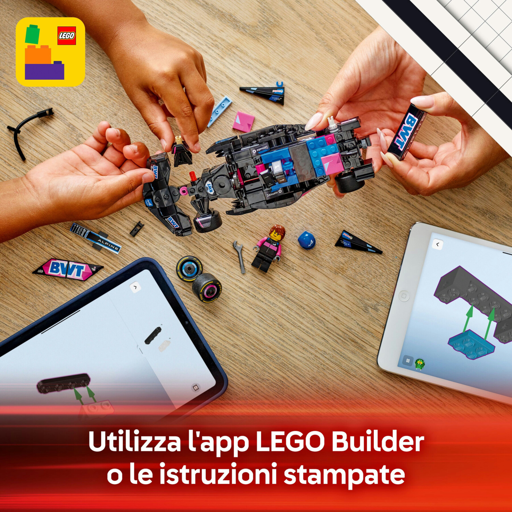 Lego speed champions 77248 auto da corsa bwt alpine f1 team a524 macchina giocattolo da collezione con minifigure, bambini 10+ - LEGO SPEED CHAMPIONS
