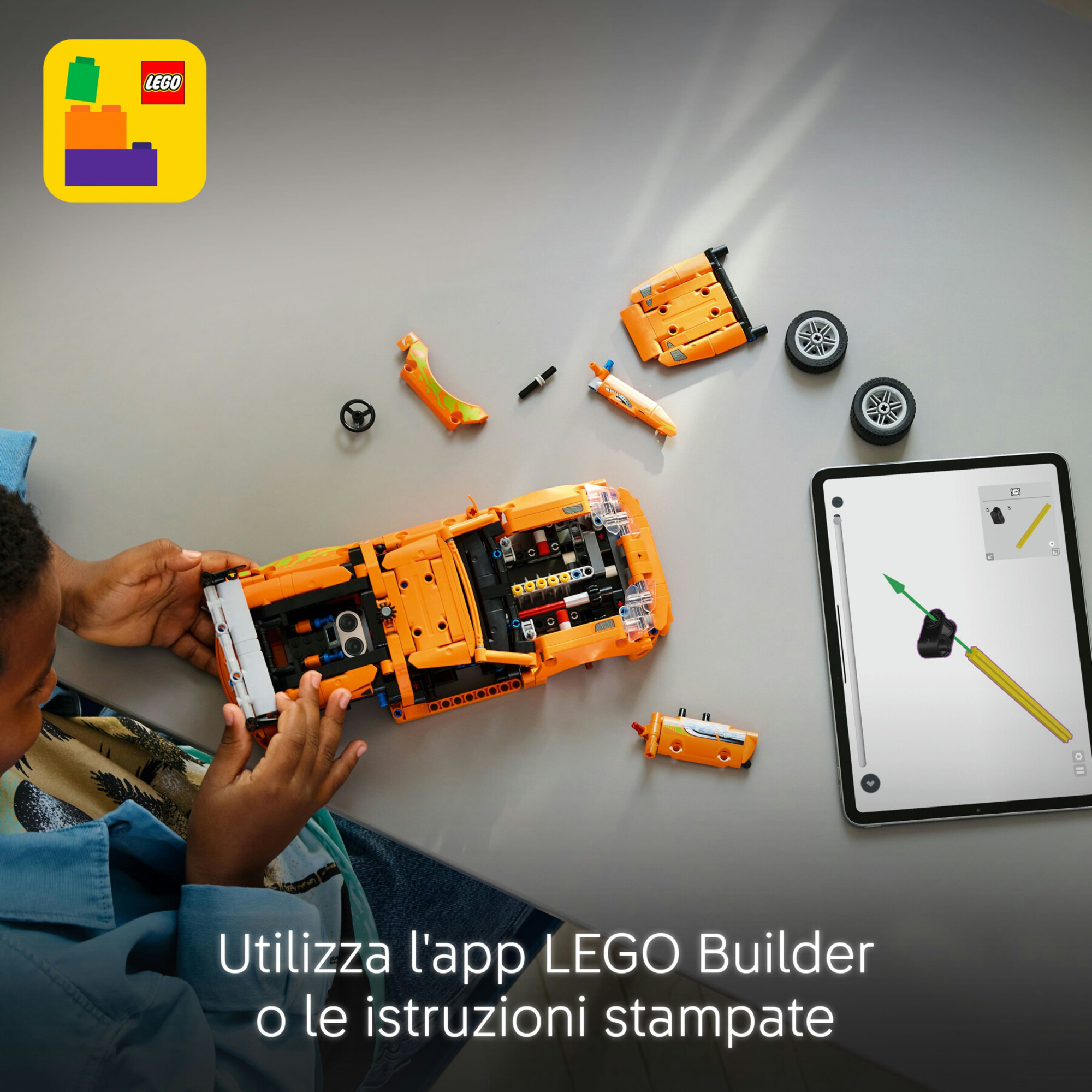 Lego technic 42204 fast and furious toyota supra mk4, macchina giocattolo, motore 6 cilindri e portiere apribili per bambini9+ - LEGO TECHNIC