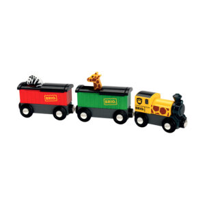 Brio treno safari - set 3 pezzi - ferrovia in legno per bambini - BRIO