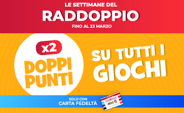 RADDOPPIANO I PUNTI!!