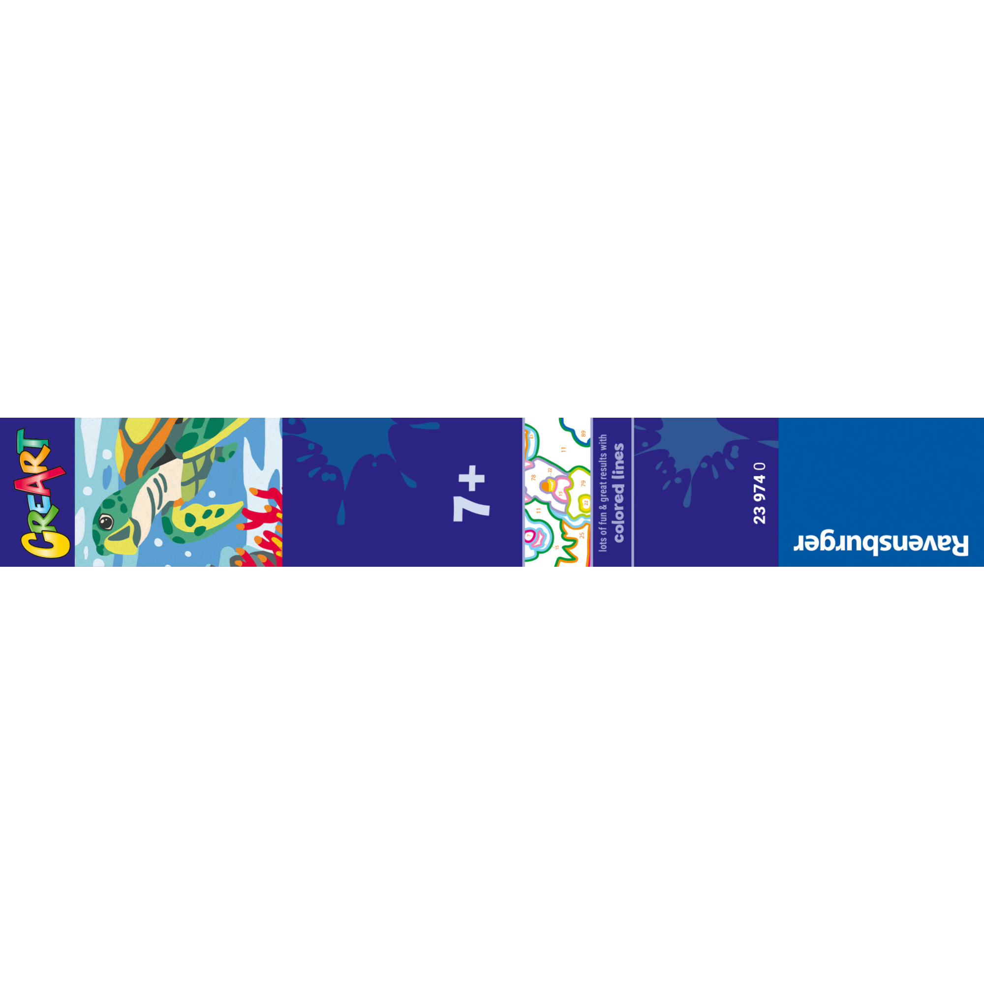 Ravensburger creart - tartaruga marina - set artistico per bambini 9+ anni - RAVENSBURGER