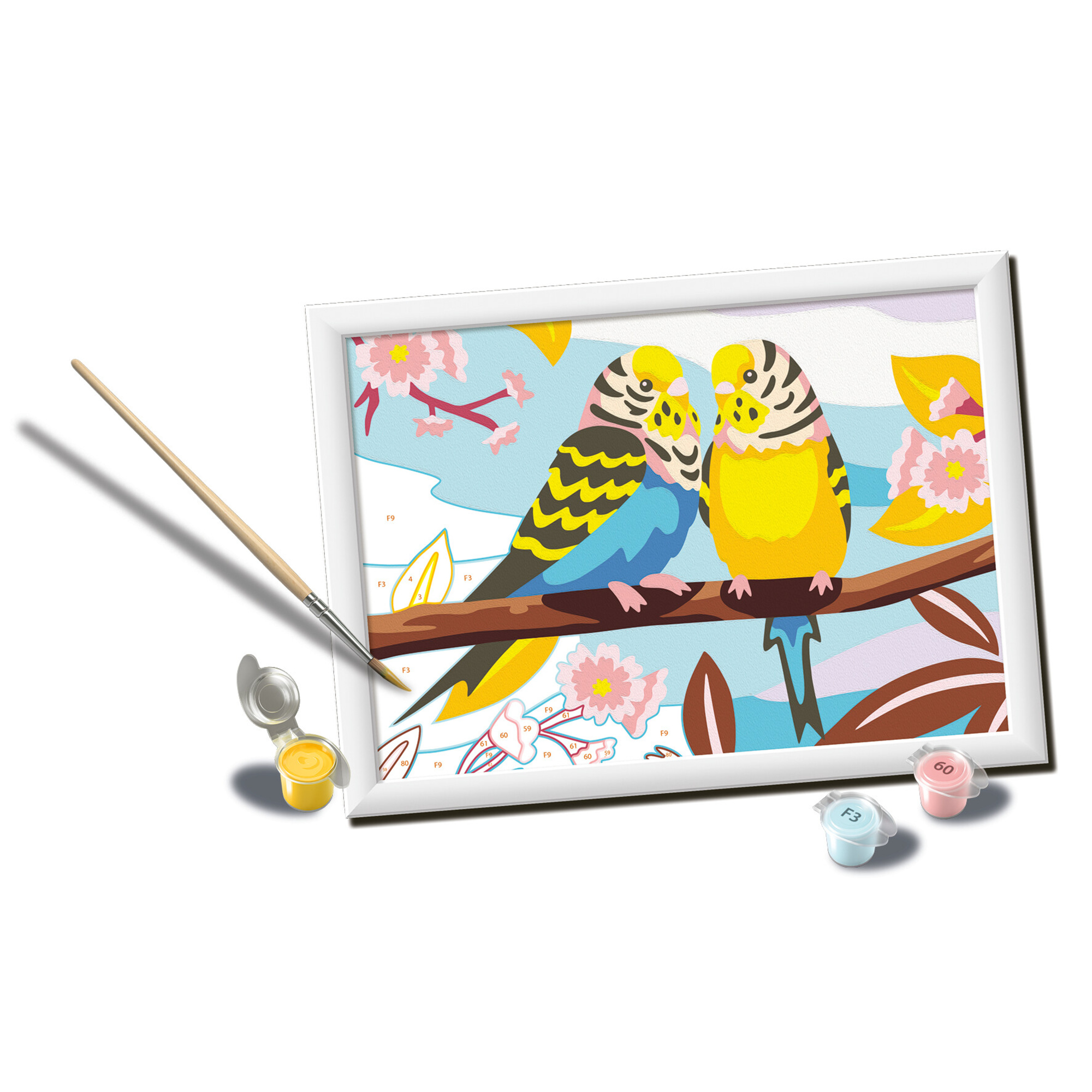 Ravensburger creart - gli inseparabili - kit di disegno con colori e pennello, 9+ anni - RAVENSBURGER