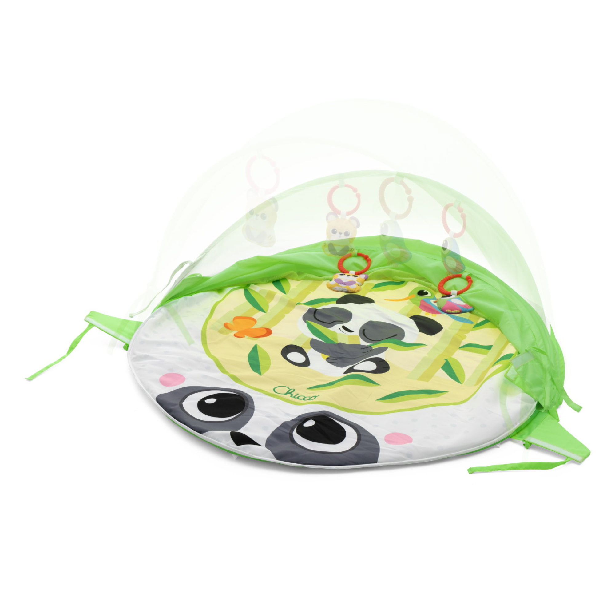 Palestrina in&out playgym evolutiva per bambini - area gioco panda, cappottina protezione sole e vento - 0m+ -chicco - Chicco