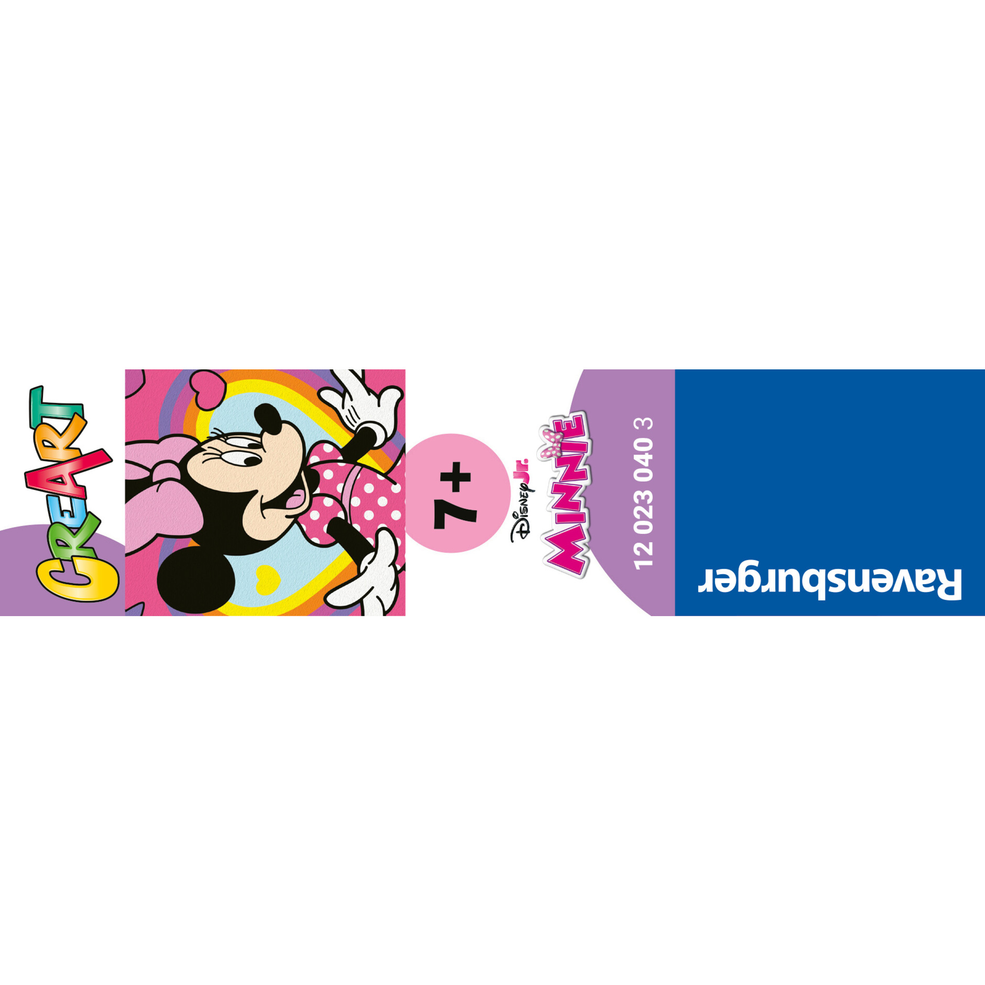 Ravensburger creart - minnie - dipingi con i numeri, set completo 7+ anni - Minnie