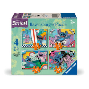 Ravensburger - puzzle disney stitch - set 4 in 1 | 4 puzzle (12-16-20-24 pezzi) -età 3+ - Disney Stitch