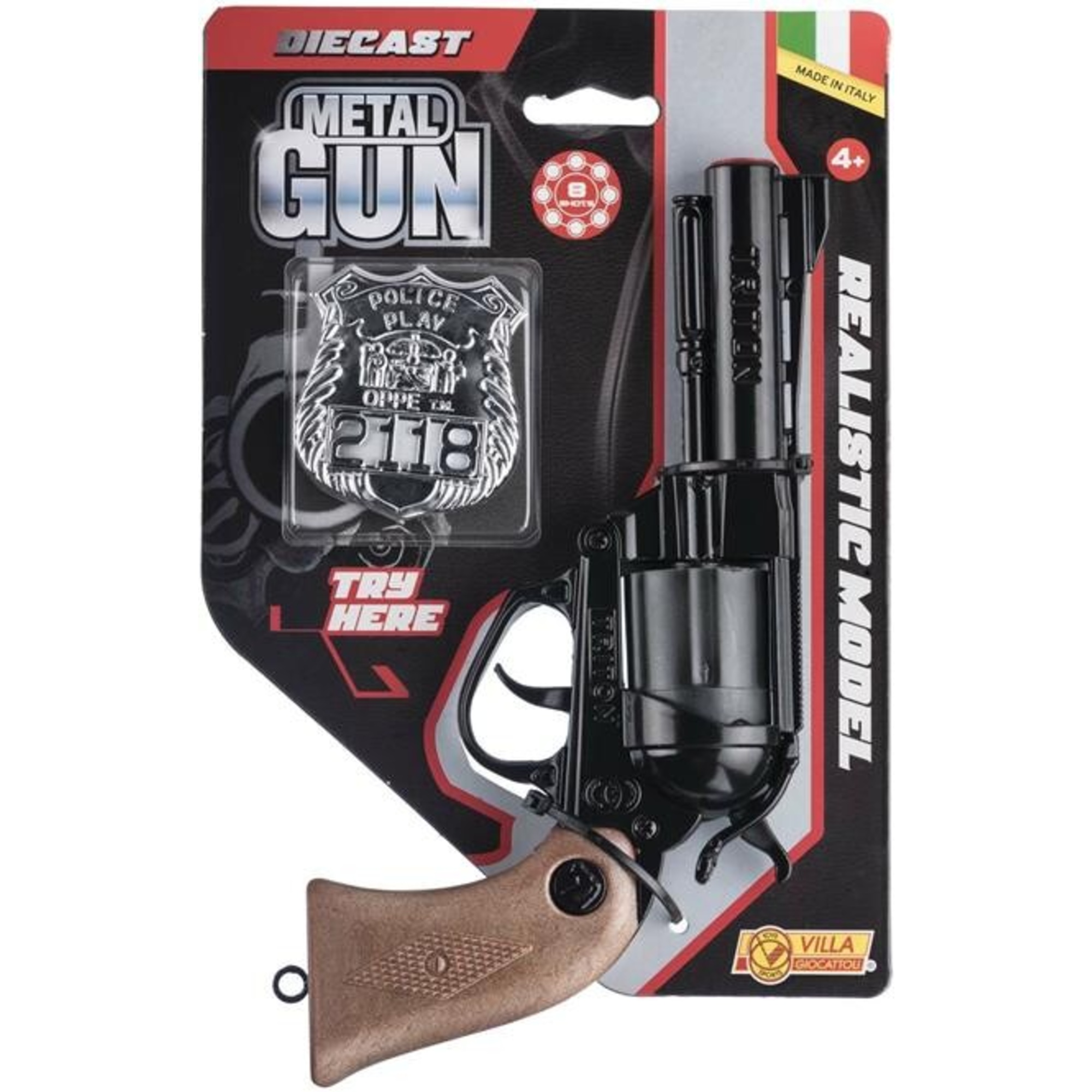 Villa giocattoli pistola giocattolo metallico gun triton try me 61510 - 