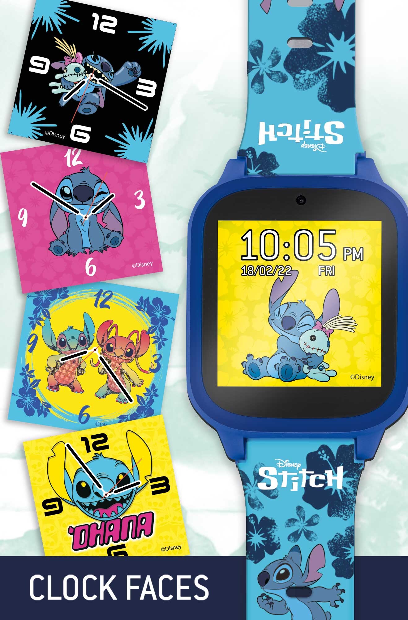 Stitch smartwatch – lo smartwatch di stitch con giochi e clock faces per un divertimento sempre con te! - LISCIANI, Disney Stitch