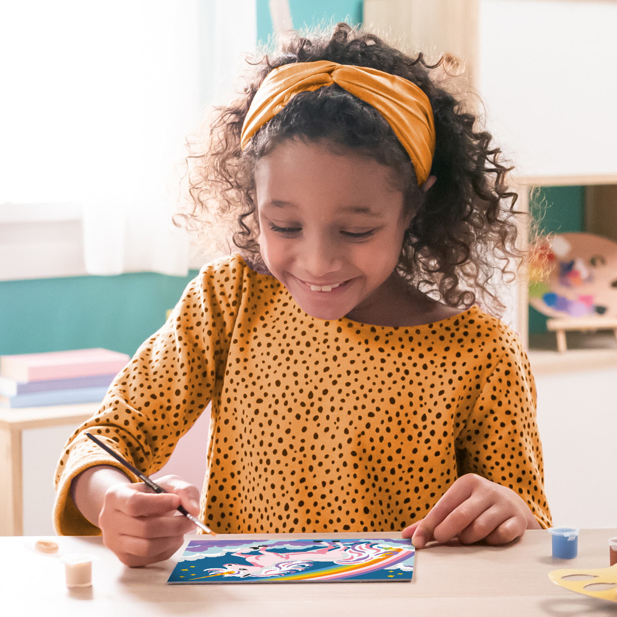 Ravensburger creart - unicorno rosa neon - kit di pittura per bambini 7+ anni - RAVENSBURGER