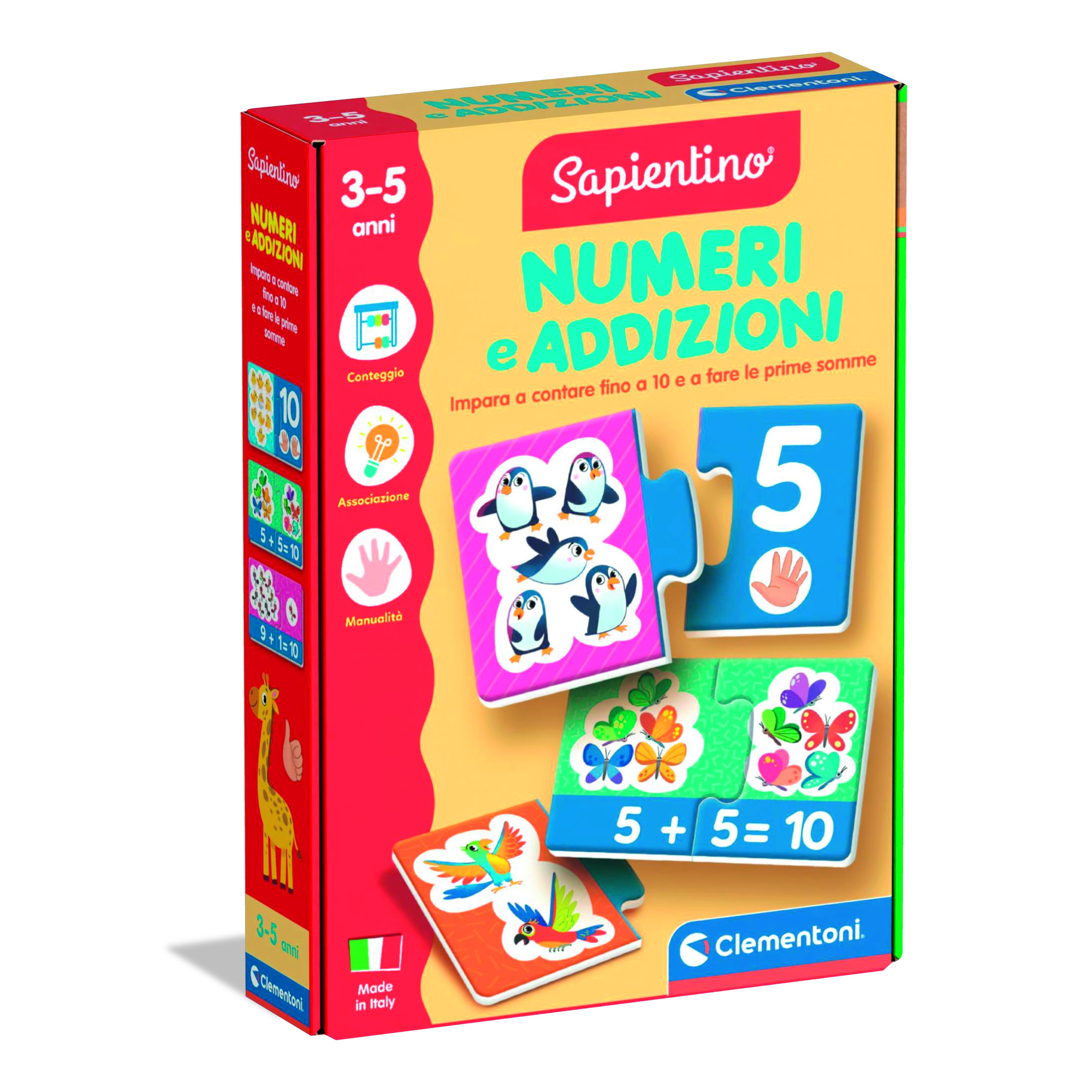 Clementoni numeri e quantità 16840 – gioco educativo numeri e quantità - SAPIENTINO