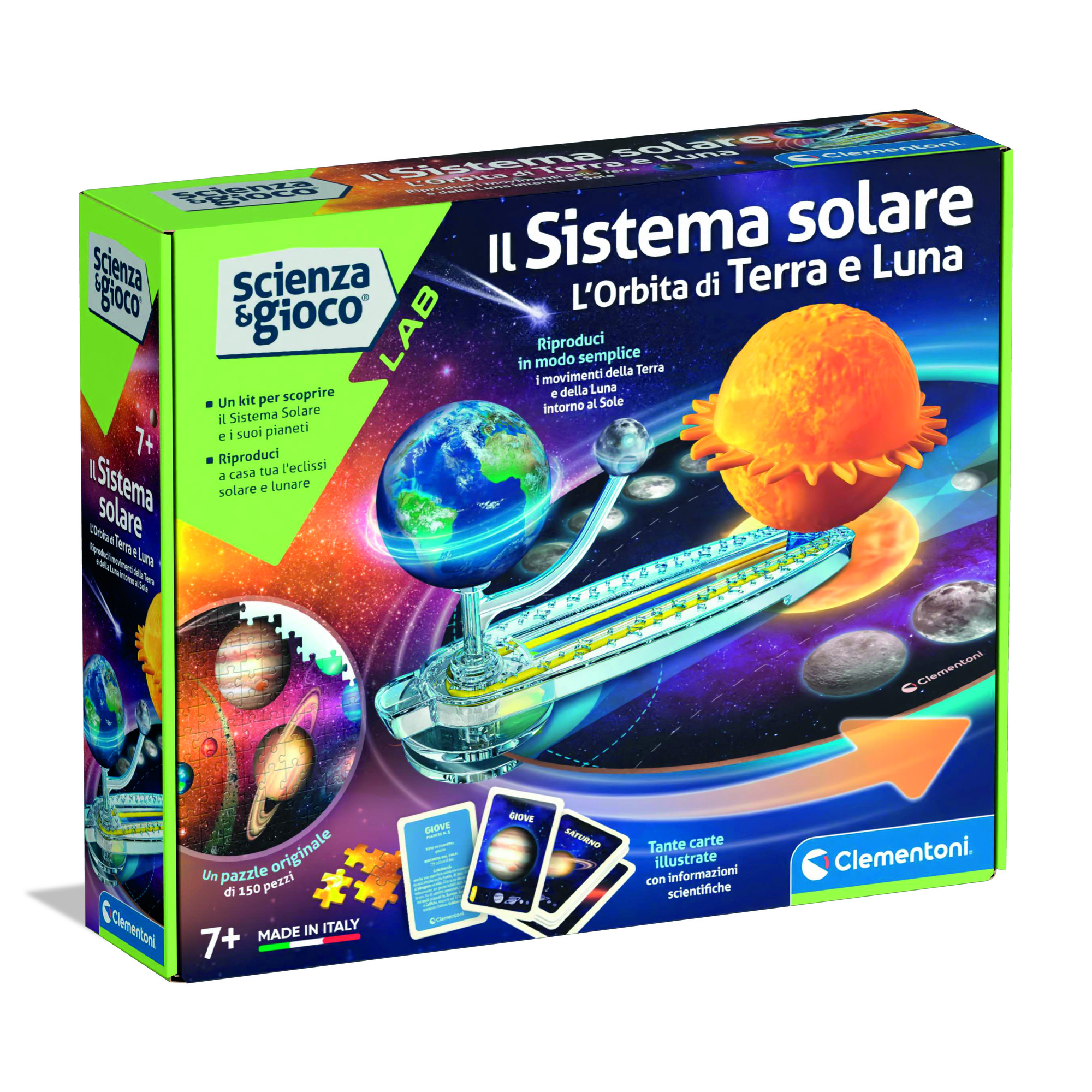 Clementoni scienza & gioco sistema solare: orbita di terra e luna 19402 – gioco educativo astronomia - CLEMENTONI