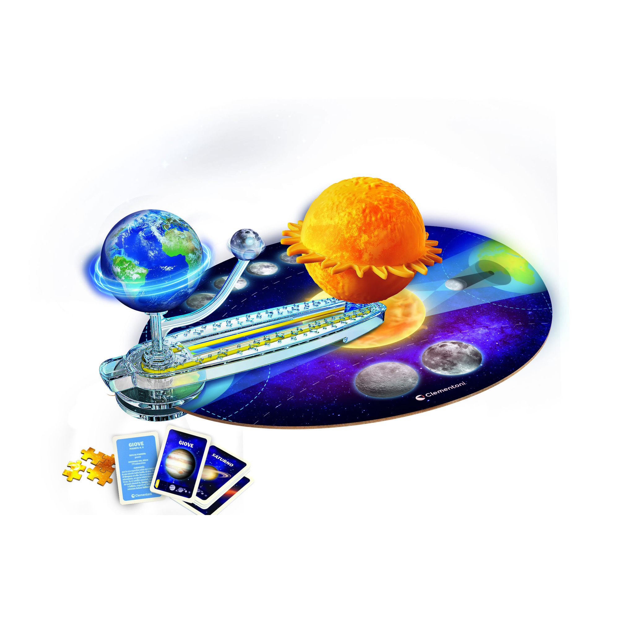 Clementoni scienza & gioco sistema solare: orbita di terra e luna 19402 – gioco educativo astronomia - CLEMENTONI