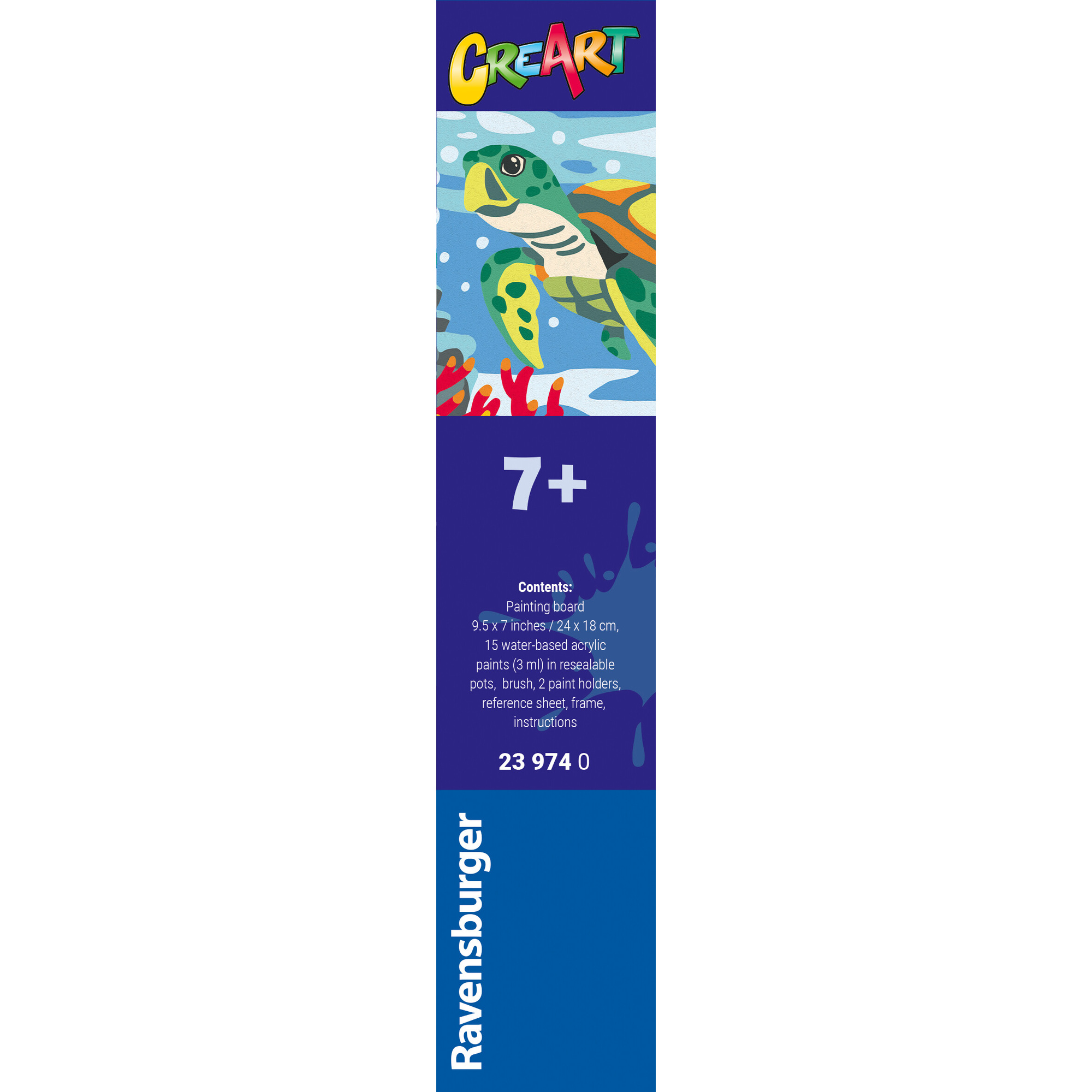 Ravensburger creart - tartaruga marina - set artistico per bambini 9+ anni - RAVENSBURGER