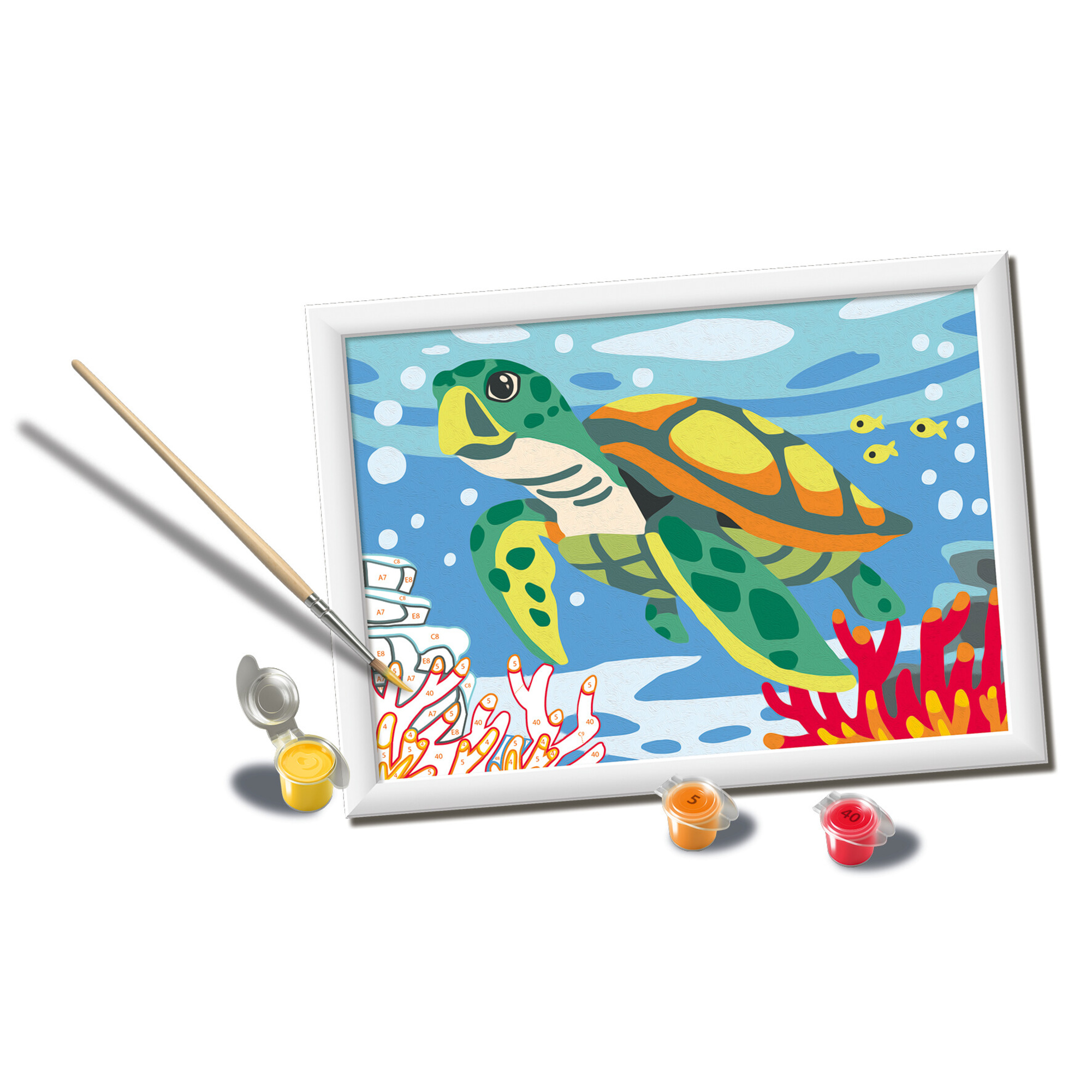 Ravensburger creart - tartaruga marina - set artistico per bambini 9+ anni - RAVENSBURGER