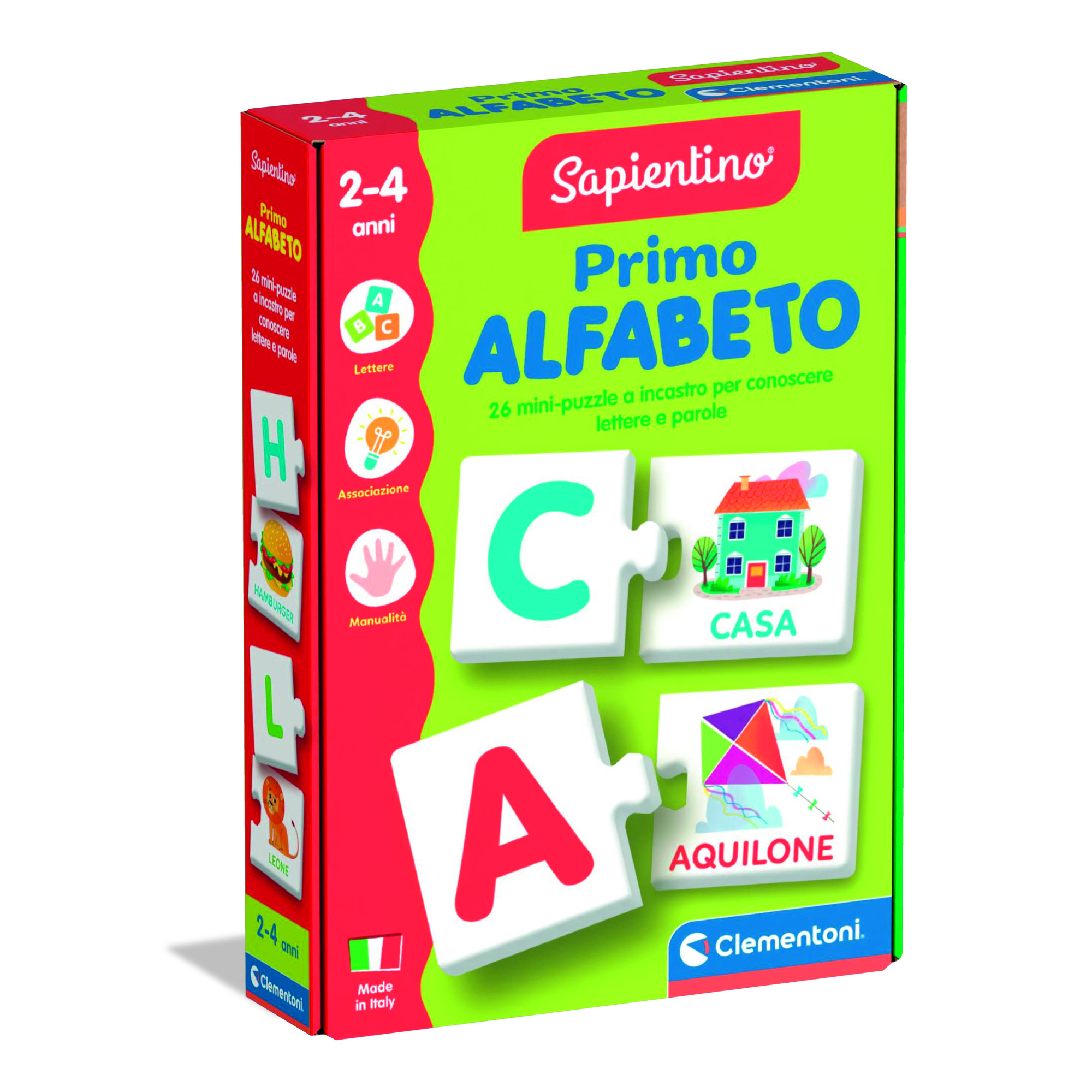 Clementoni primo alfabeto 16839 – gioco educativo per imparare l'alfabeto - SAPIENTINO