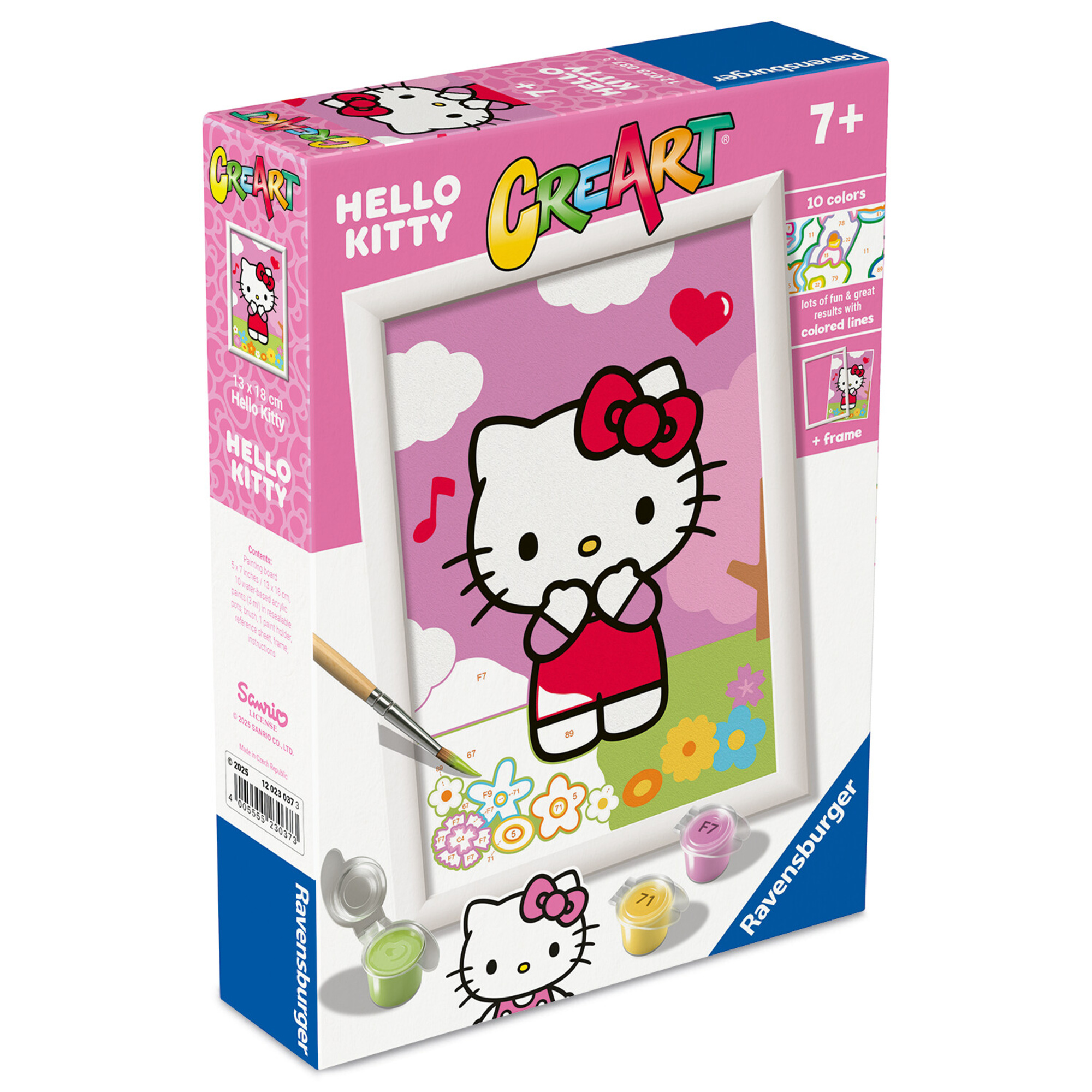 Ravensburger creart - hello kitty - gioco creativo per piccoli artisti, 7+ anni - Hello Kitty