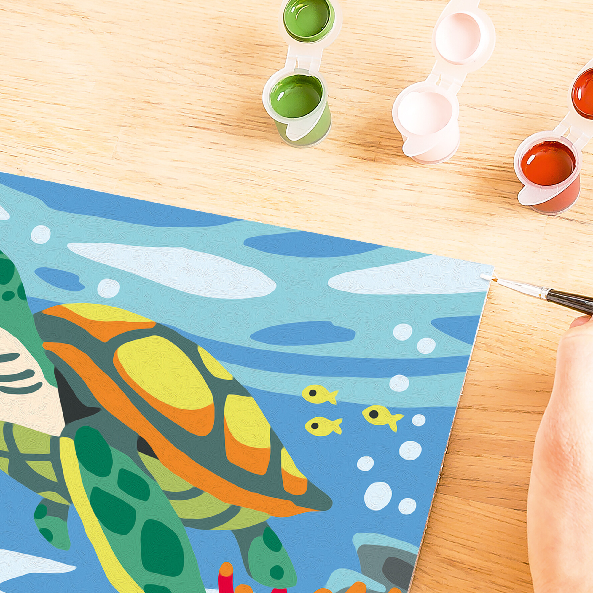 Ravensburger creart - tartaruga marina - set artistico per bambini 9+ anni - RAVENSBURGER