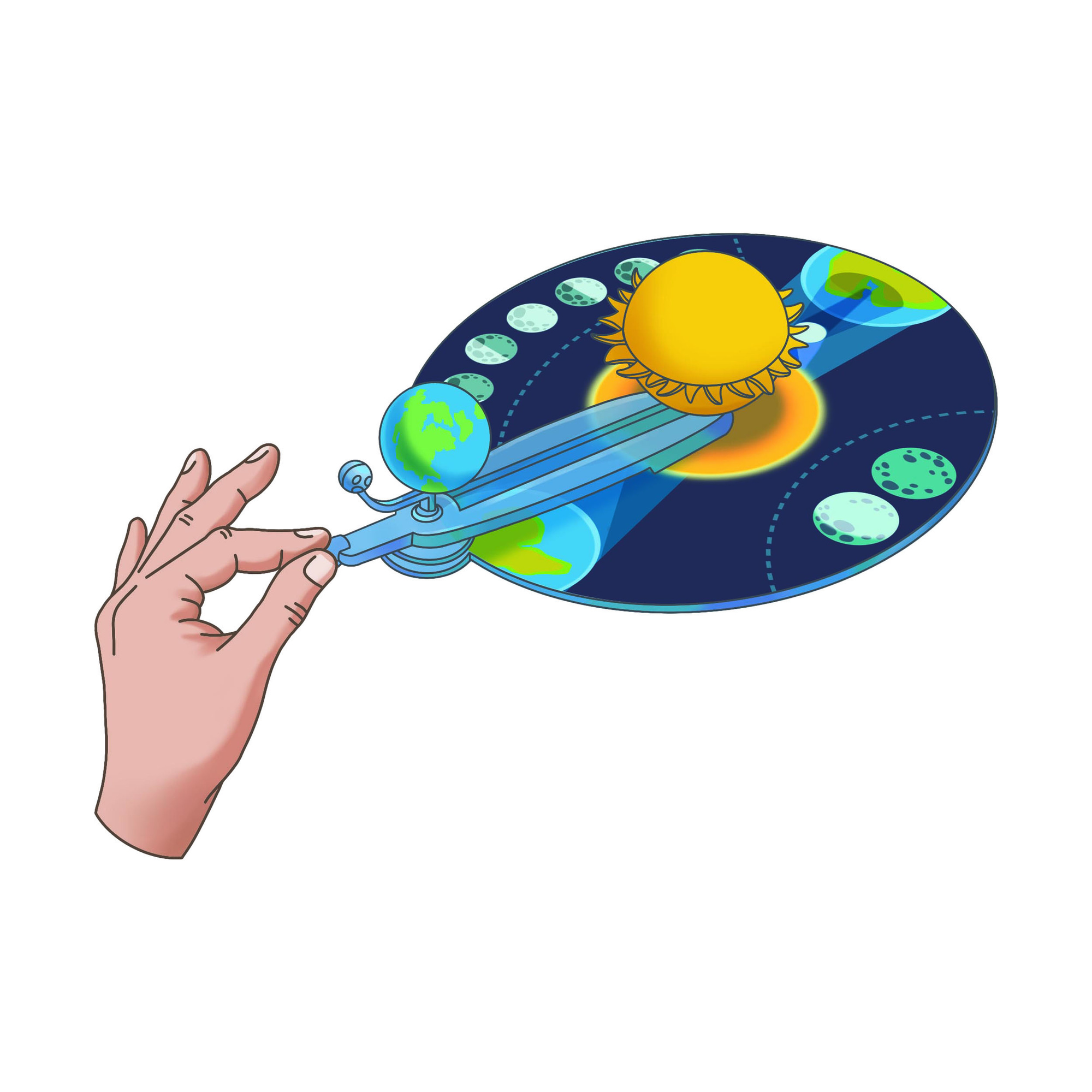 Clementoni scienza & gioco sistema solare: orbita di terra e luna 19402 – gioco educativo astronomia - CLEMENTONI