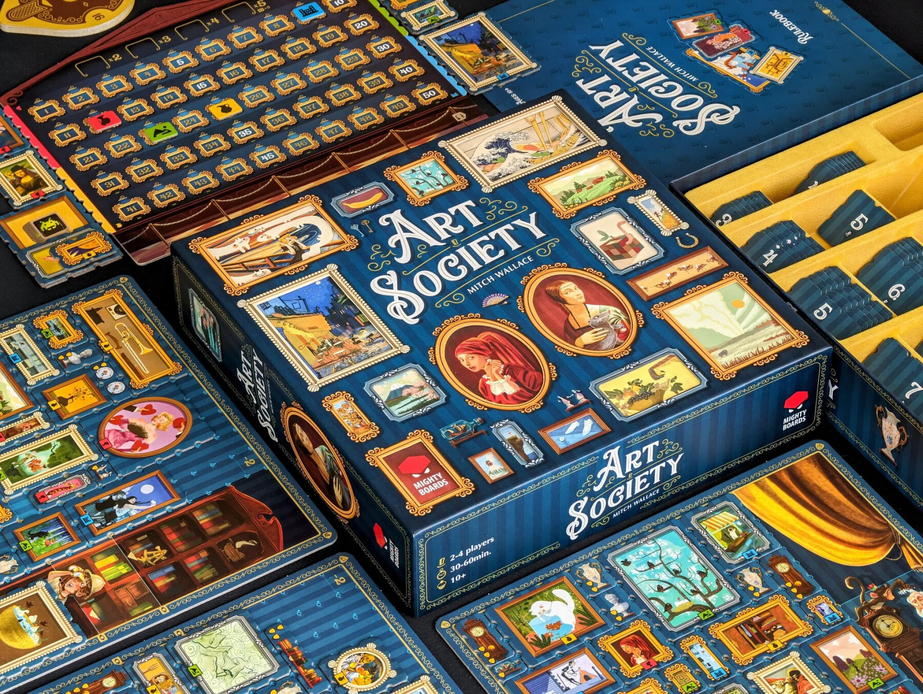 Art society gioco da tavolo di collezione d'arte per 2-4