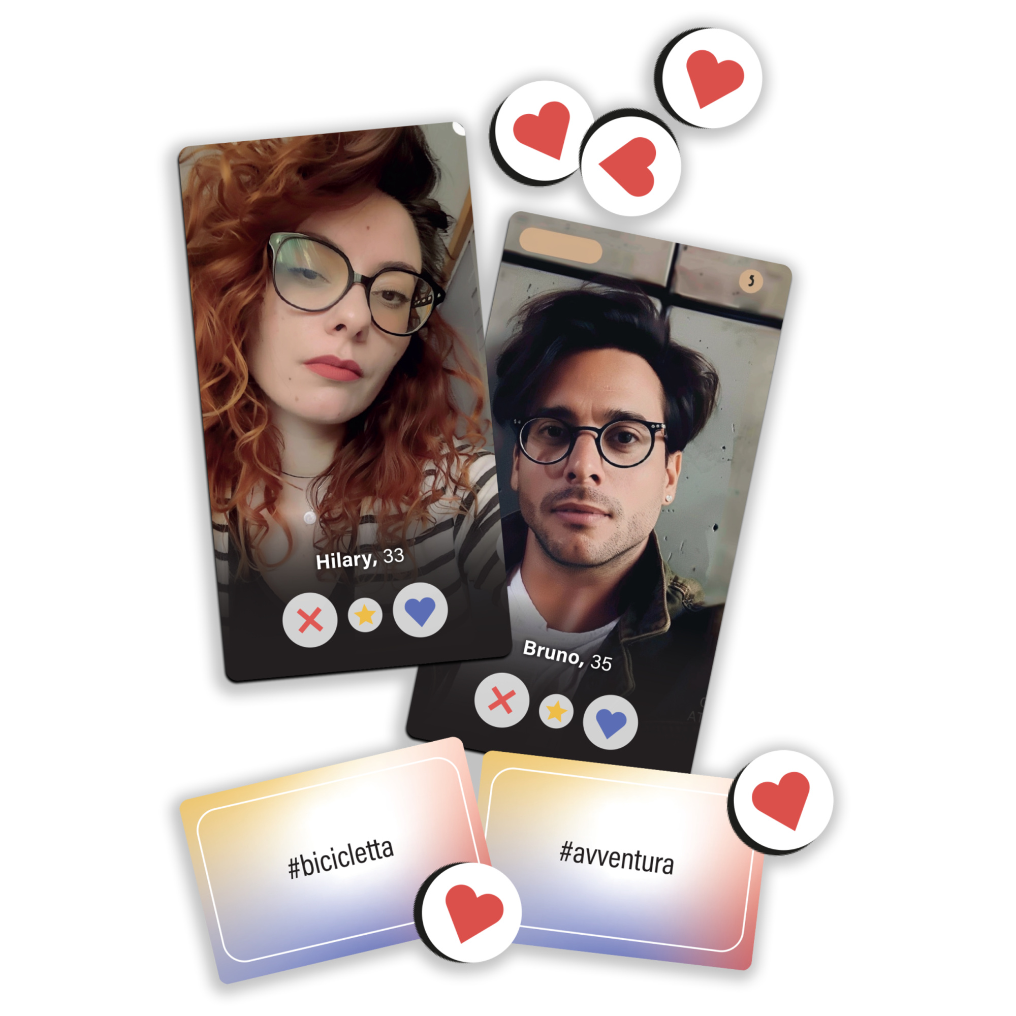 It's a match! -  gioco da tavolo, party game, 18+, divertente gioco di carte - -- No Brand --