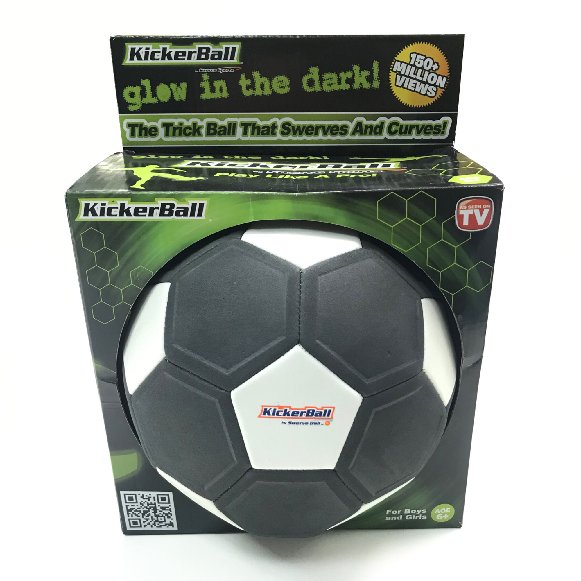 Kickerball - la palla con effetti rotanti e curvi che trasforma ogni tiro in un capolavoro - con effetti luminosi al buio - -- No Brand --
