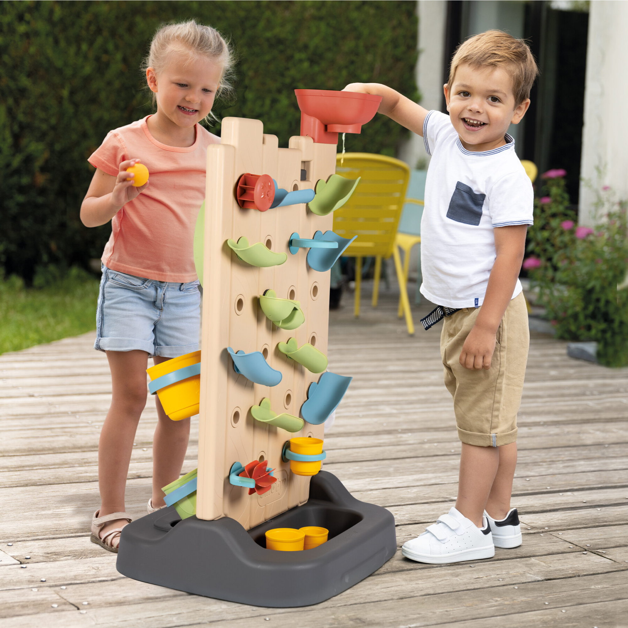 Smoby life activity wall - parete attività bifacciale con 6+ giochi e 29 accessori – divertimento educativo - SMOBY