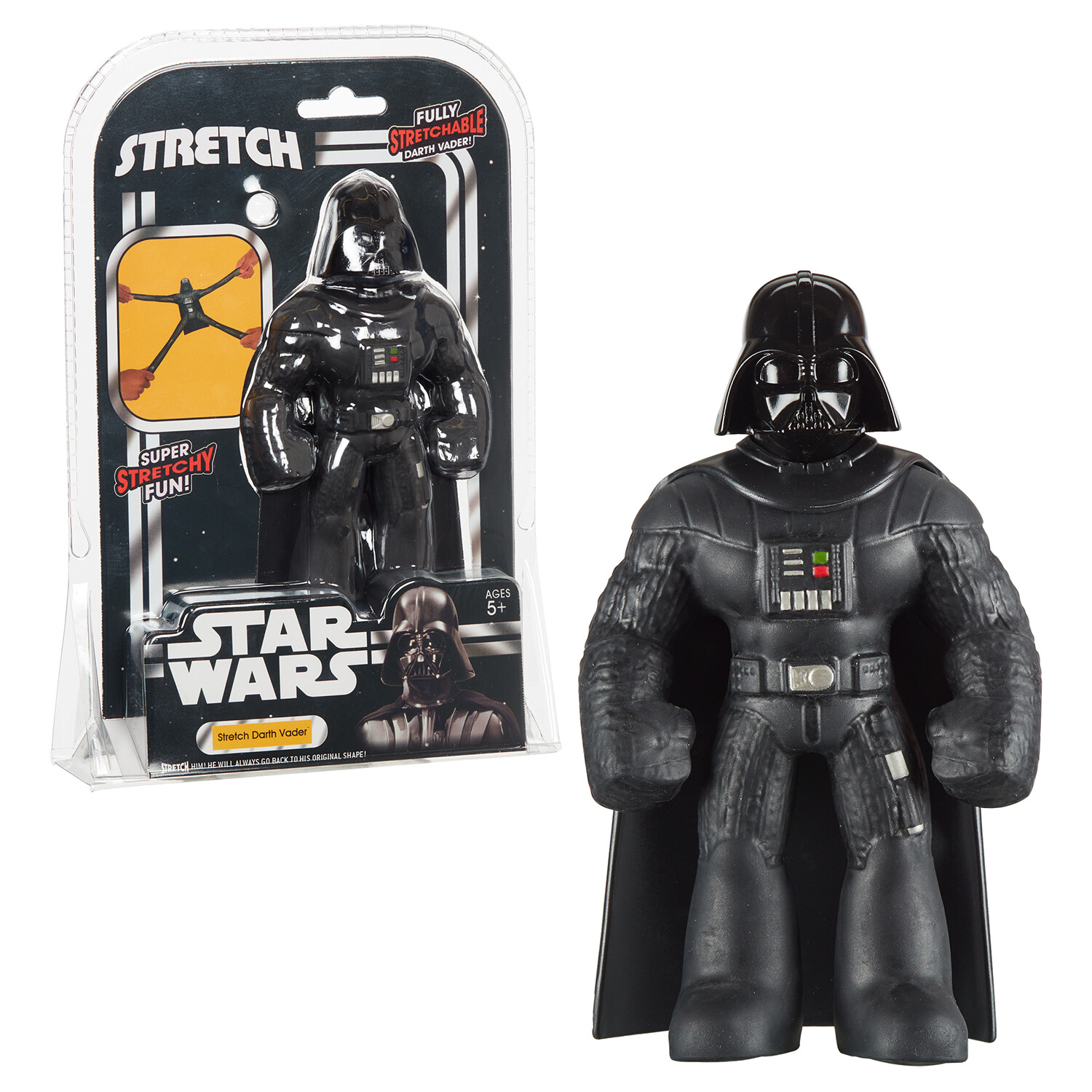 Darth vader star wars - personaggio stretch  alto 25 cm - ROCCO GIOCATTOLI