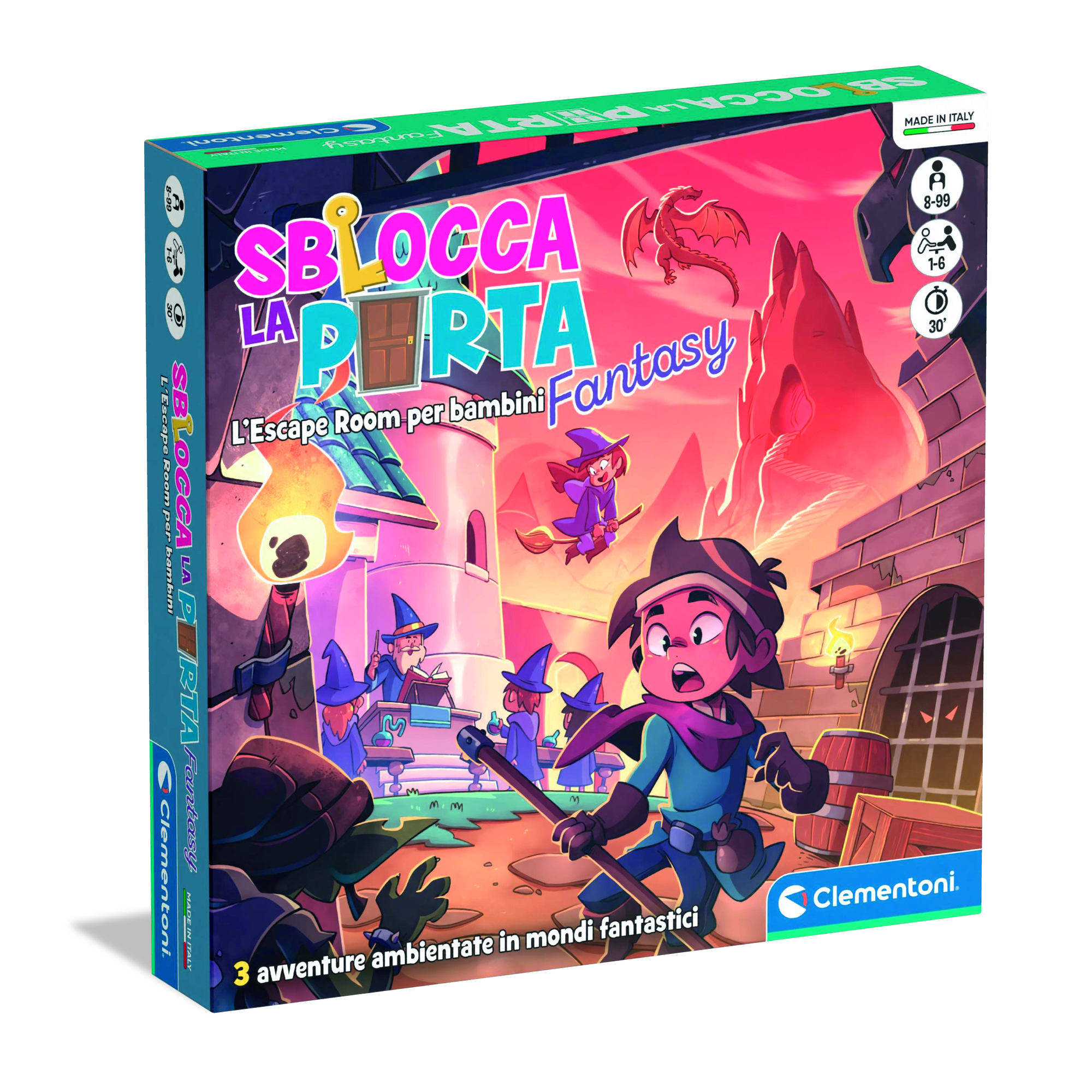 Clementoni sblocca la porta fantasy 16587 – gioco educativo sblocca la porta - CLEMENTONI
