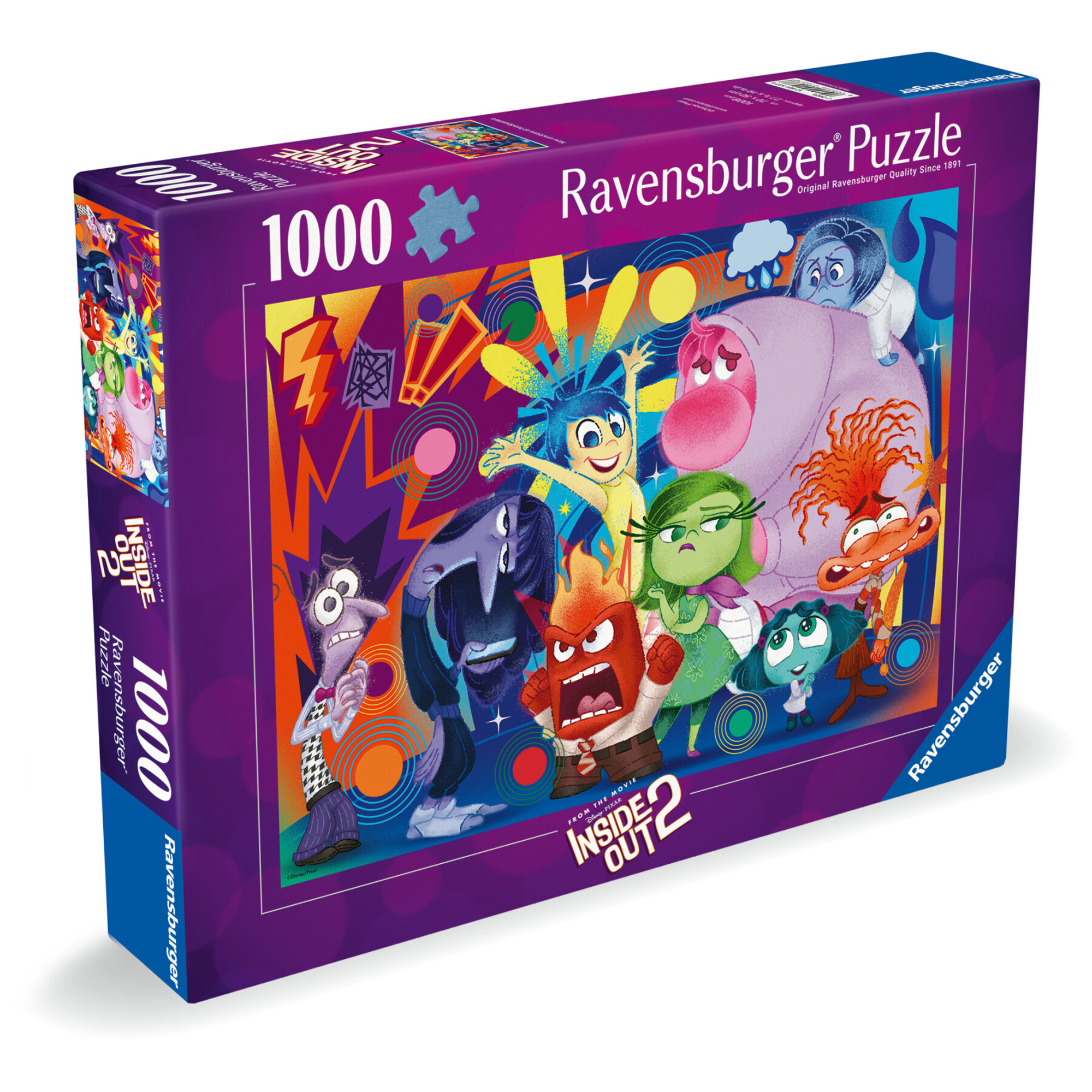 Ravensburger puzzle inside out 2 - 1000 pezzi - sfida pixar per adulti - Disney