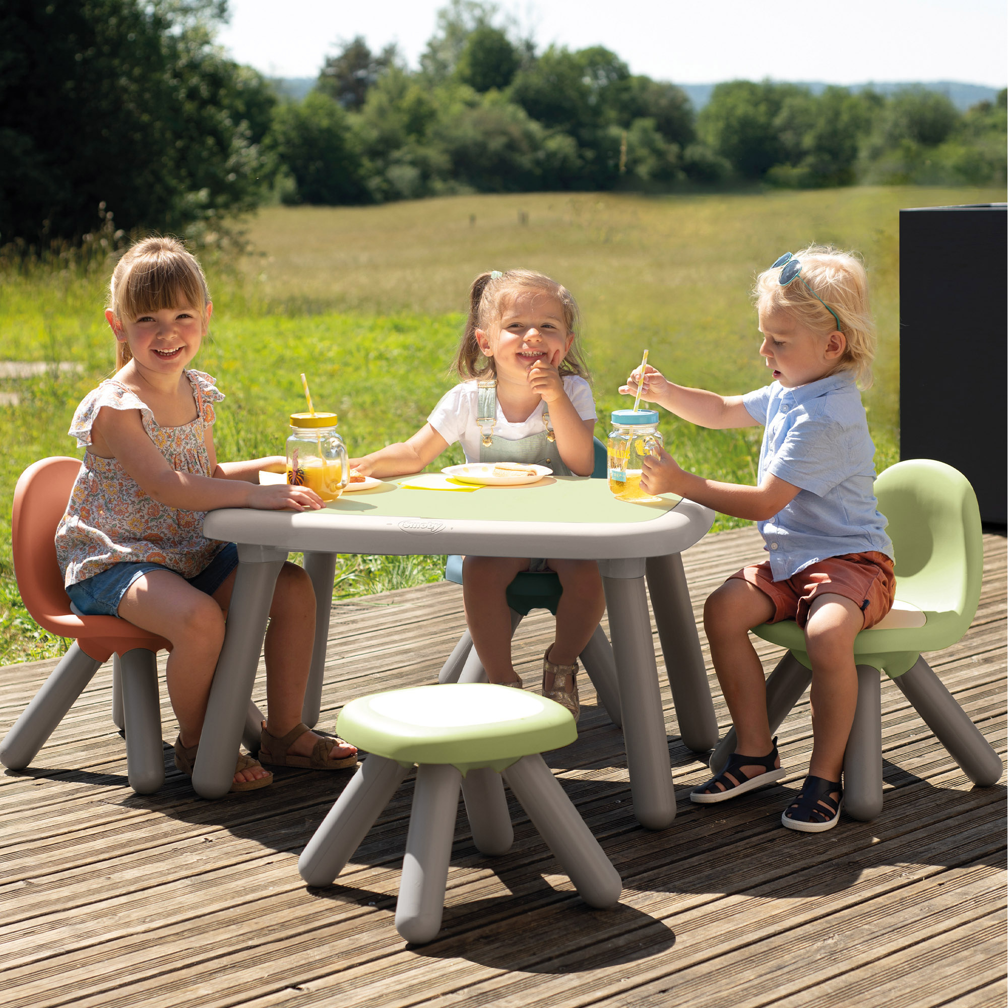 Smoby life sedia verde eco-friendly per bambini - sostenibile, sicura e comoda - SMOBY