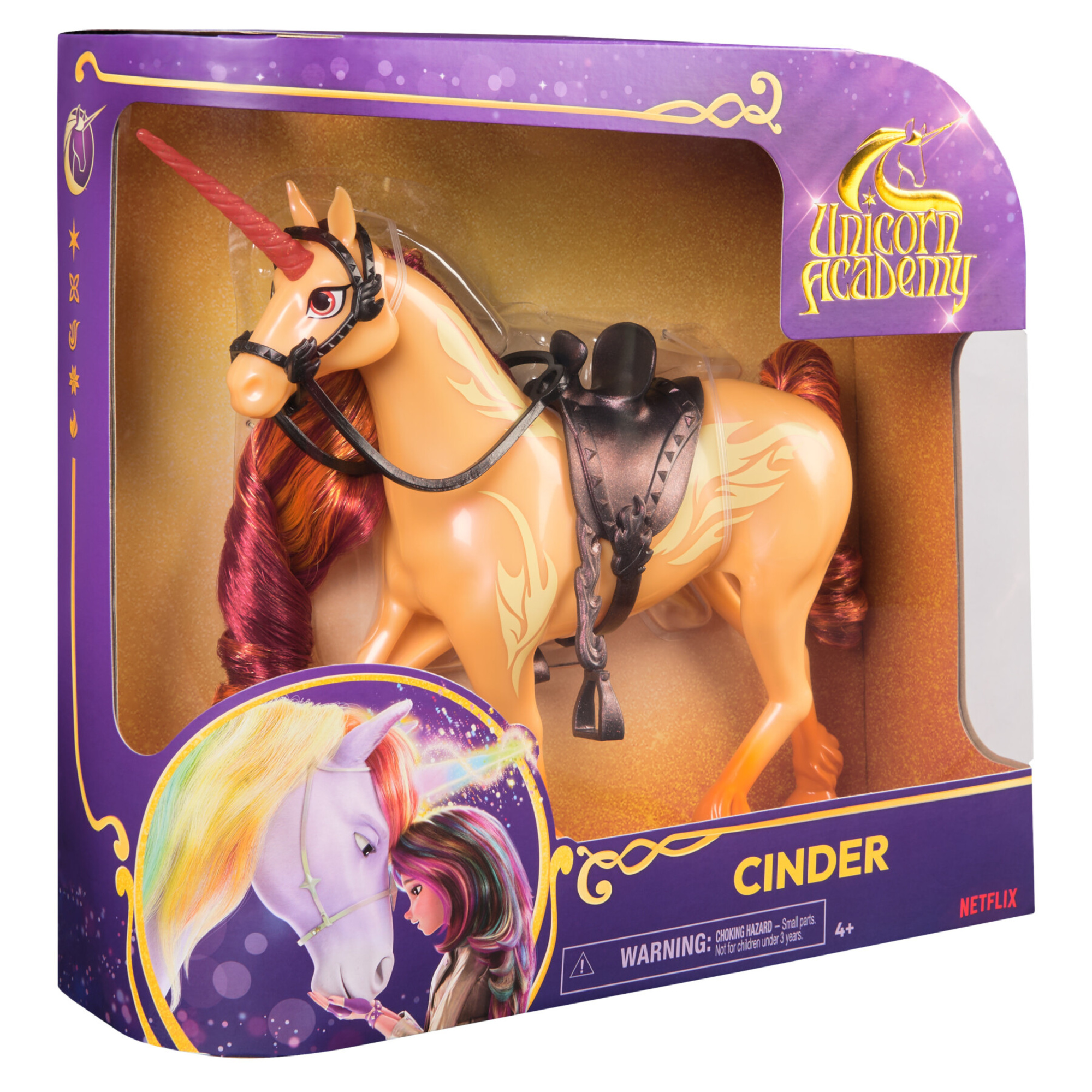 Unicorn academy, unicorno cinder – peluche unicorno per bambini - UNICORN ACCADEMY