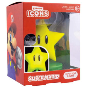 Lampada paladone icons super mario stella – illuminazione da collezione - Super Mario